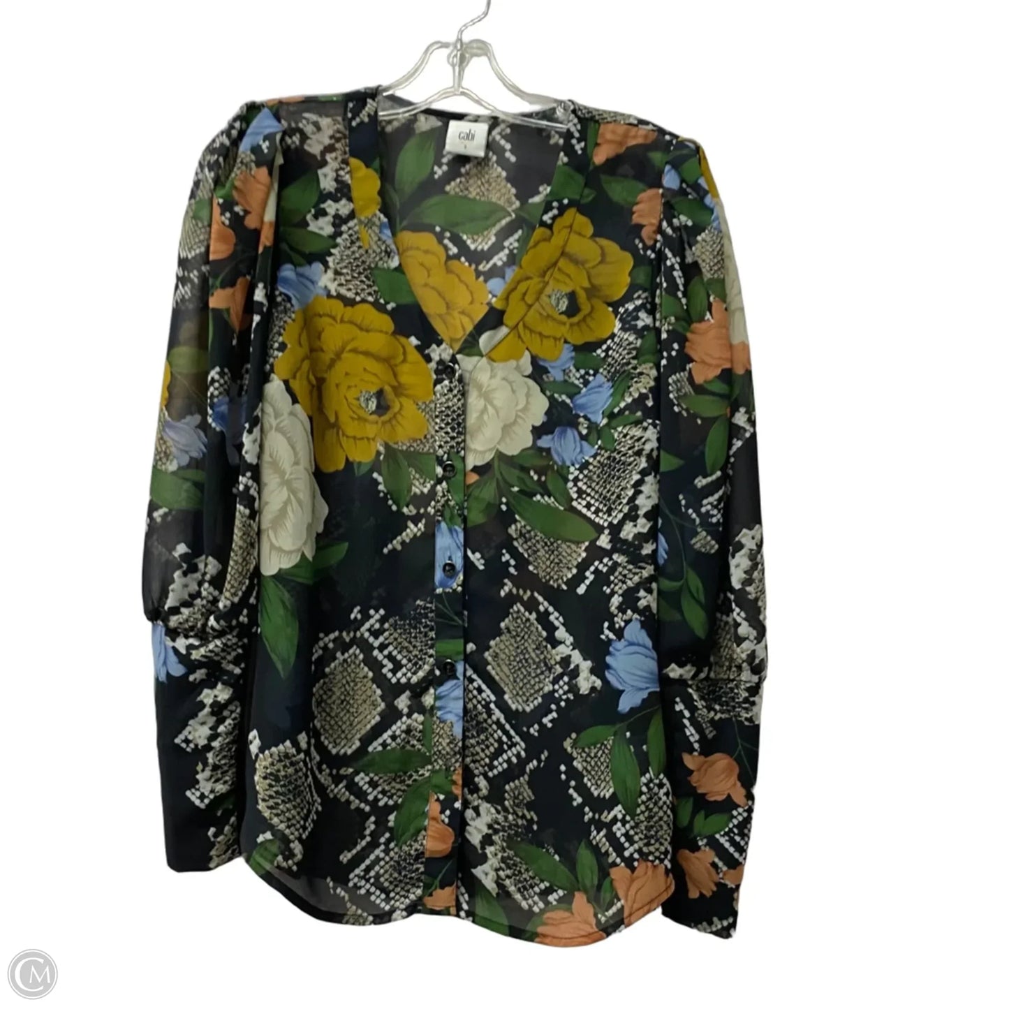Top Long Sleeve By Cabi In Black, Size: S