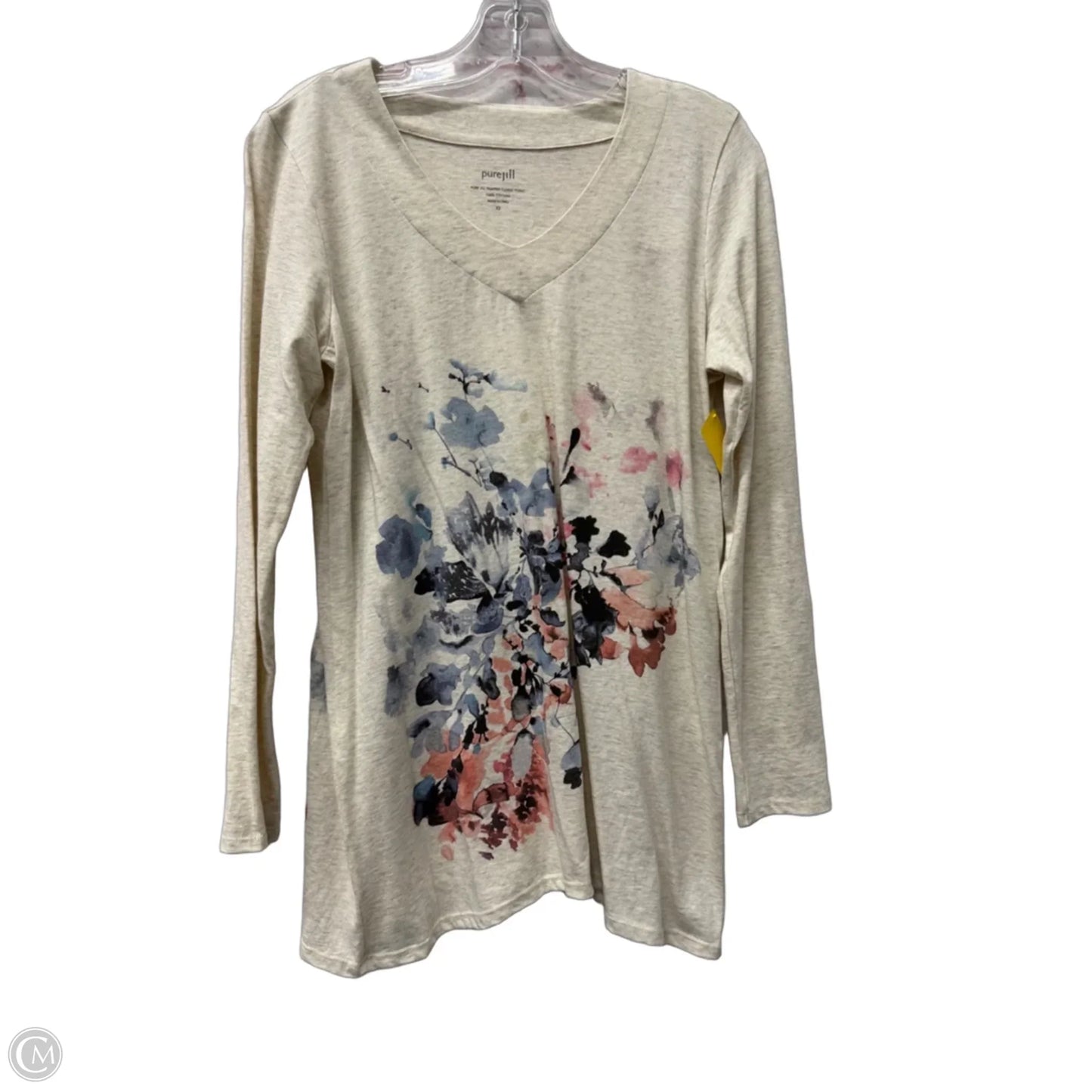 Top Long Sleeve By J. Jill In Cream, Size: Xs
