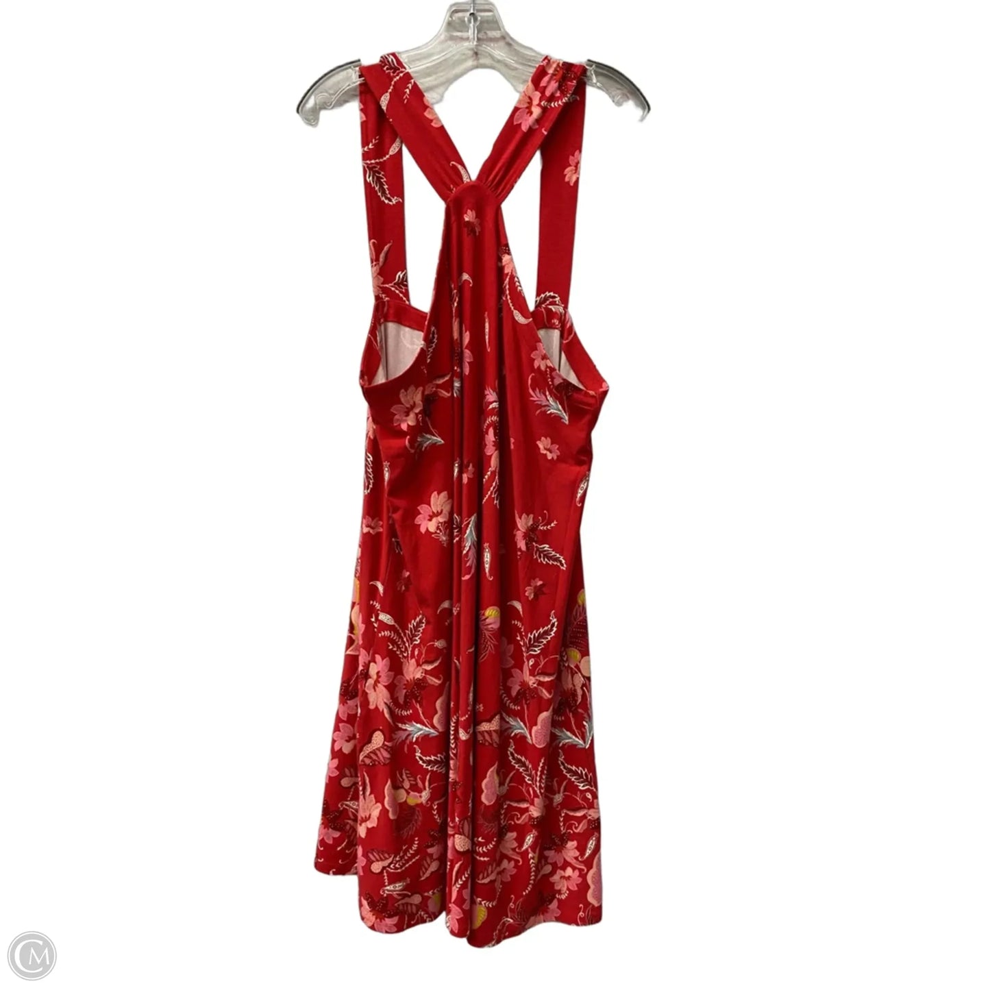 Dress Casual Short By Loft In Red & White, Size: 1x