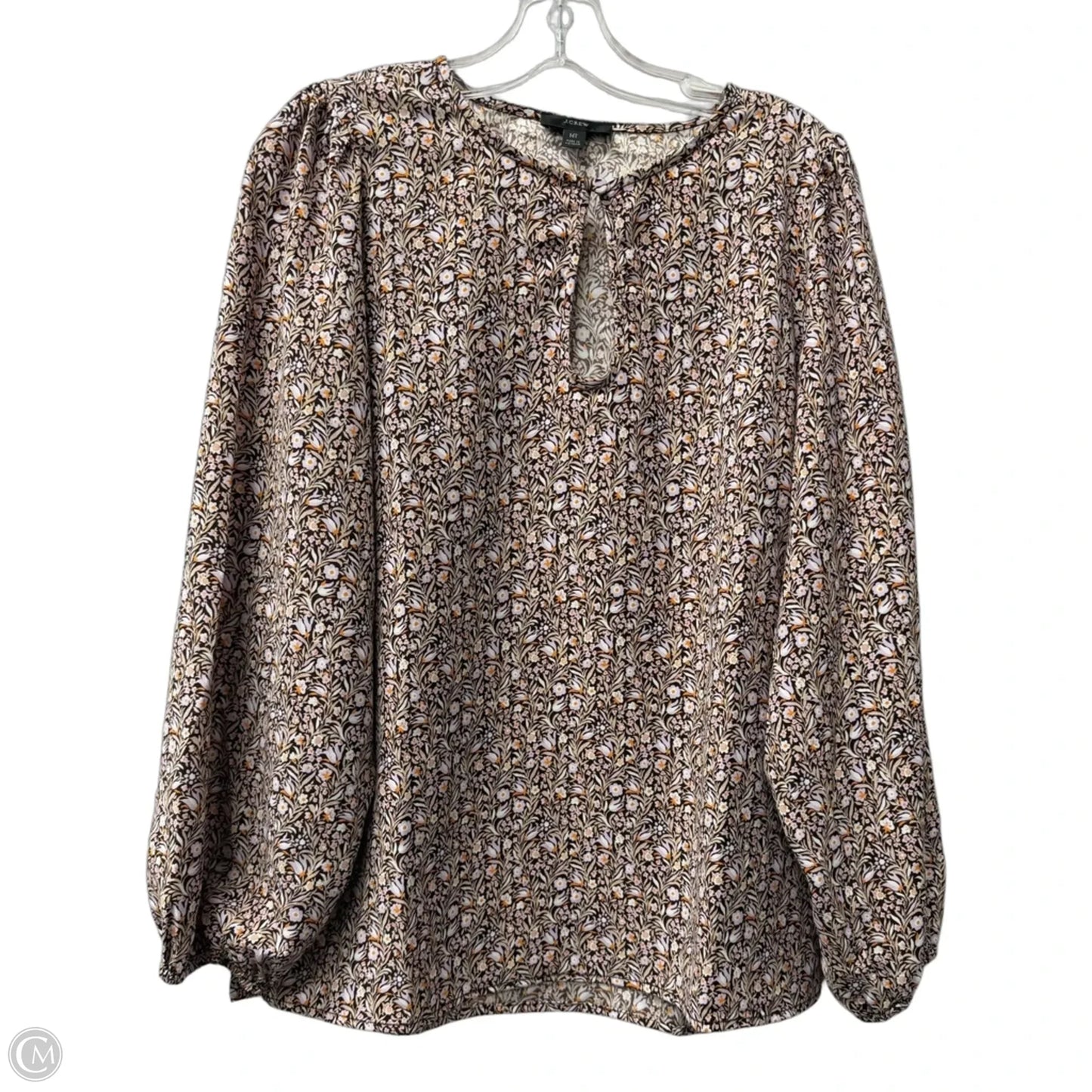 Top Long Sleeve By J. Crew In Purple & Red, Size: M