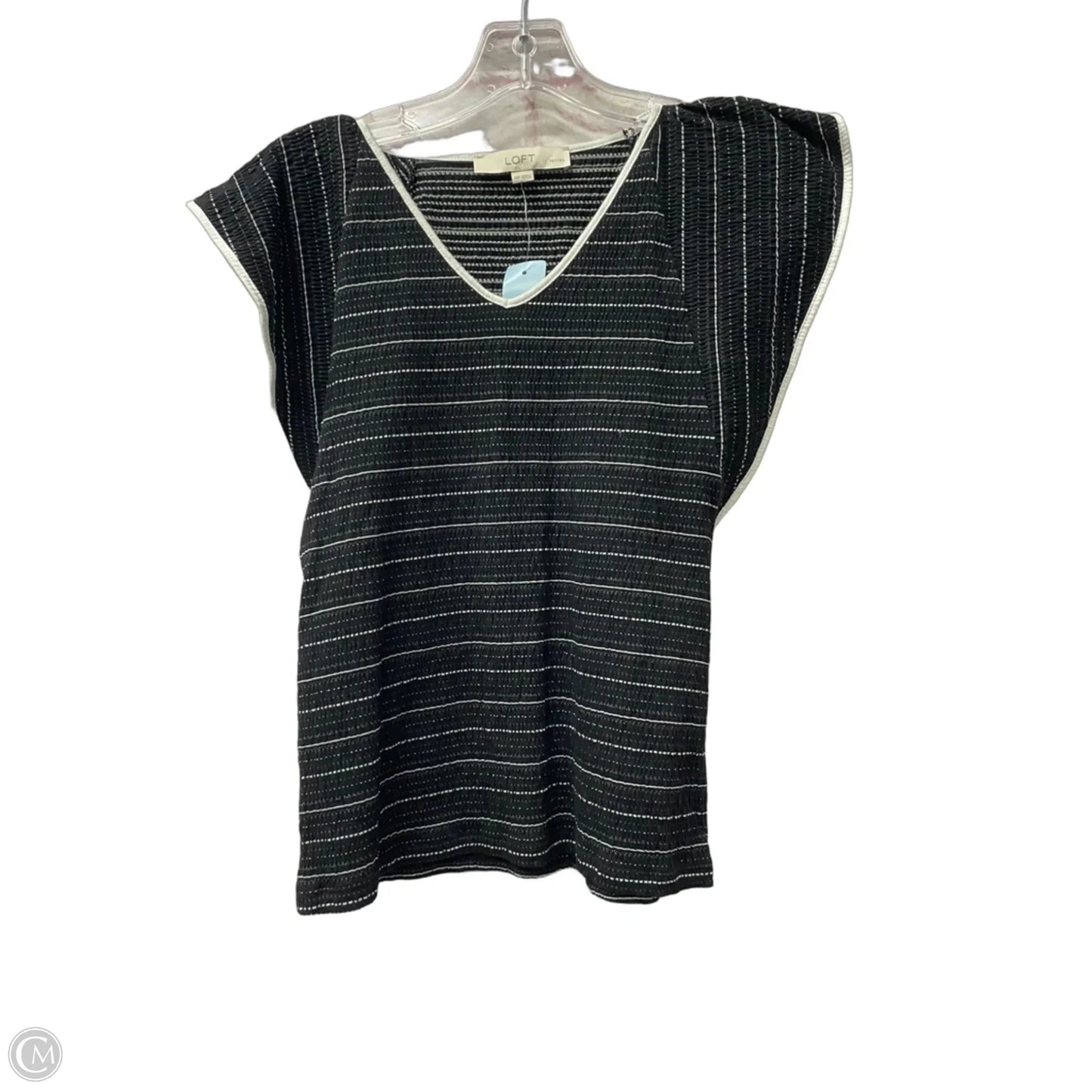Top Short Sleeve By Loft In Pink, Size: Xs