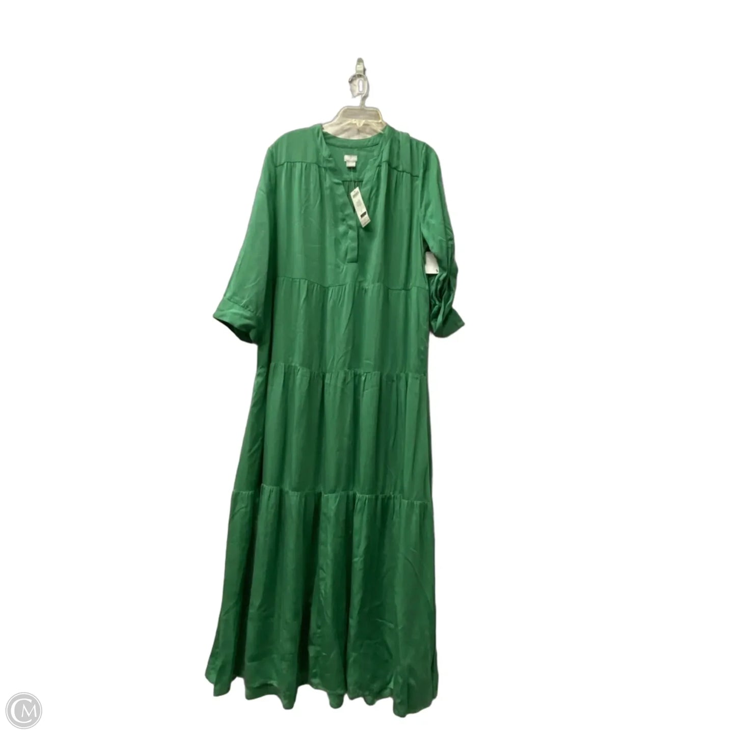 Dress Casual Maxi By Chicos In Green, Size: L