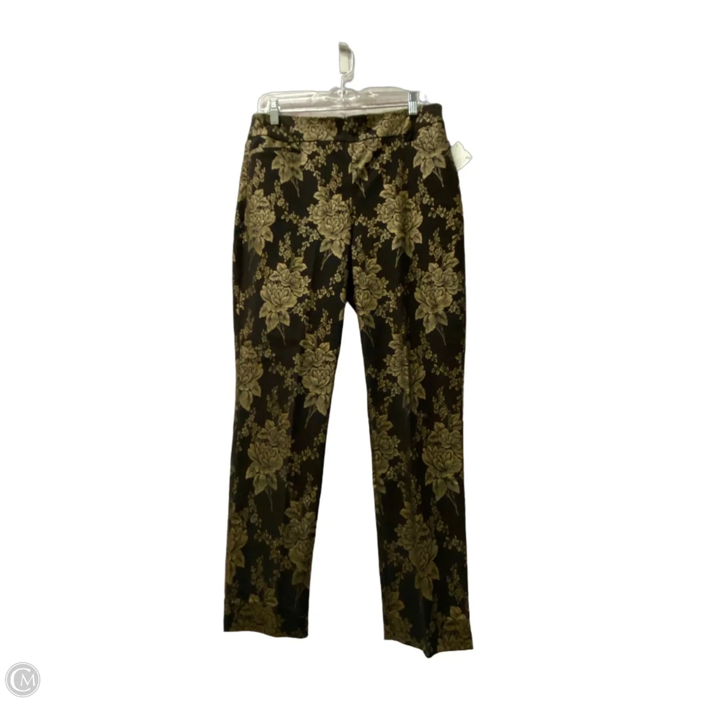 Pants Dress By Chicos In Black & Gold, Size: 8