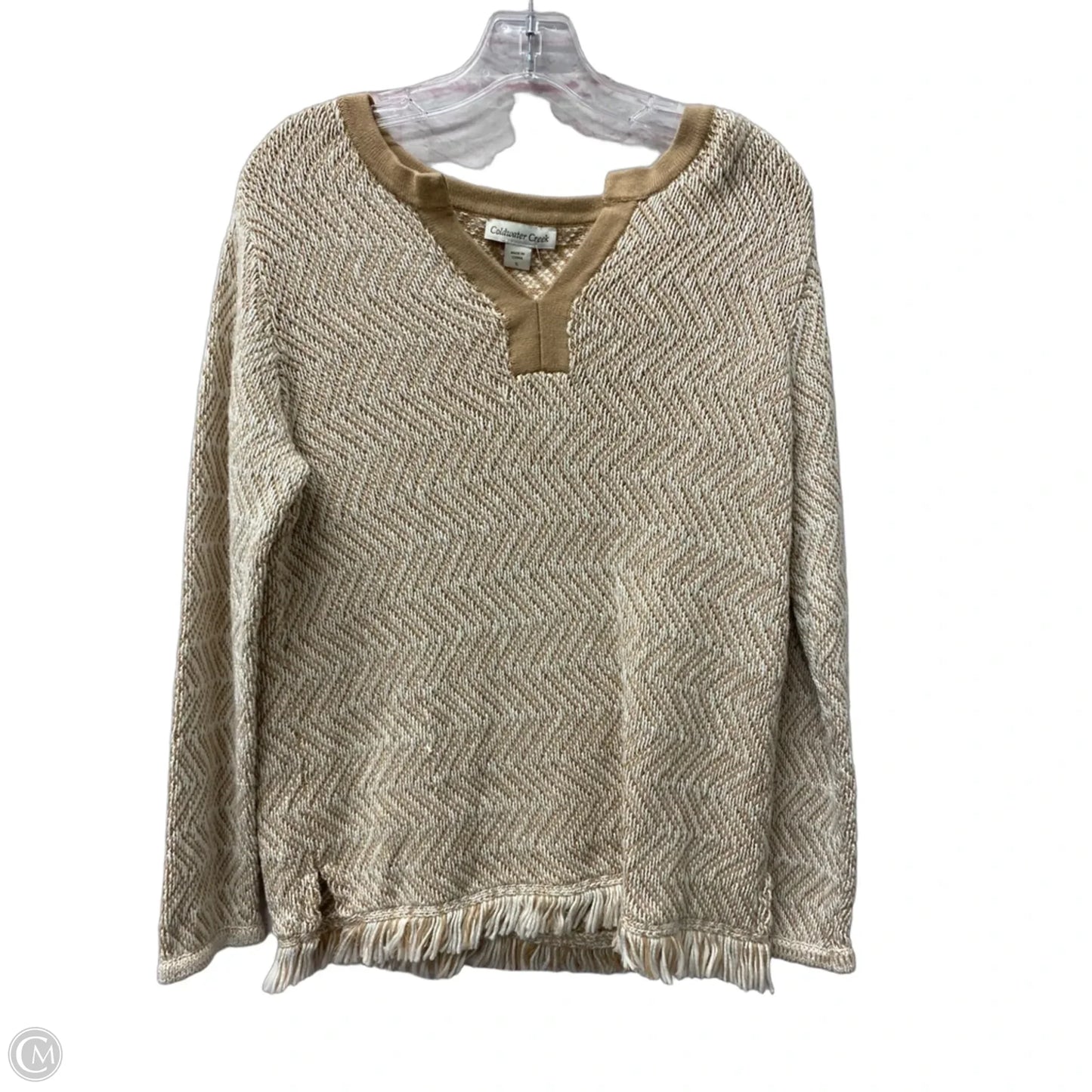 Sweater By Coldwater Creek In Tan, Size: S