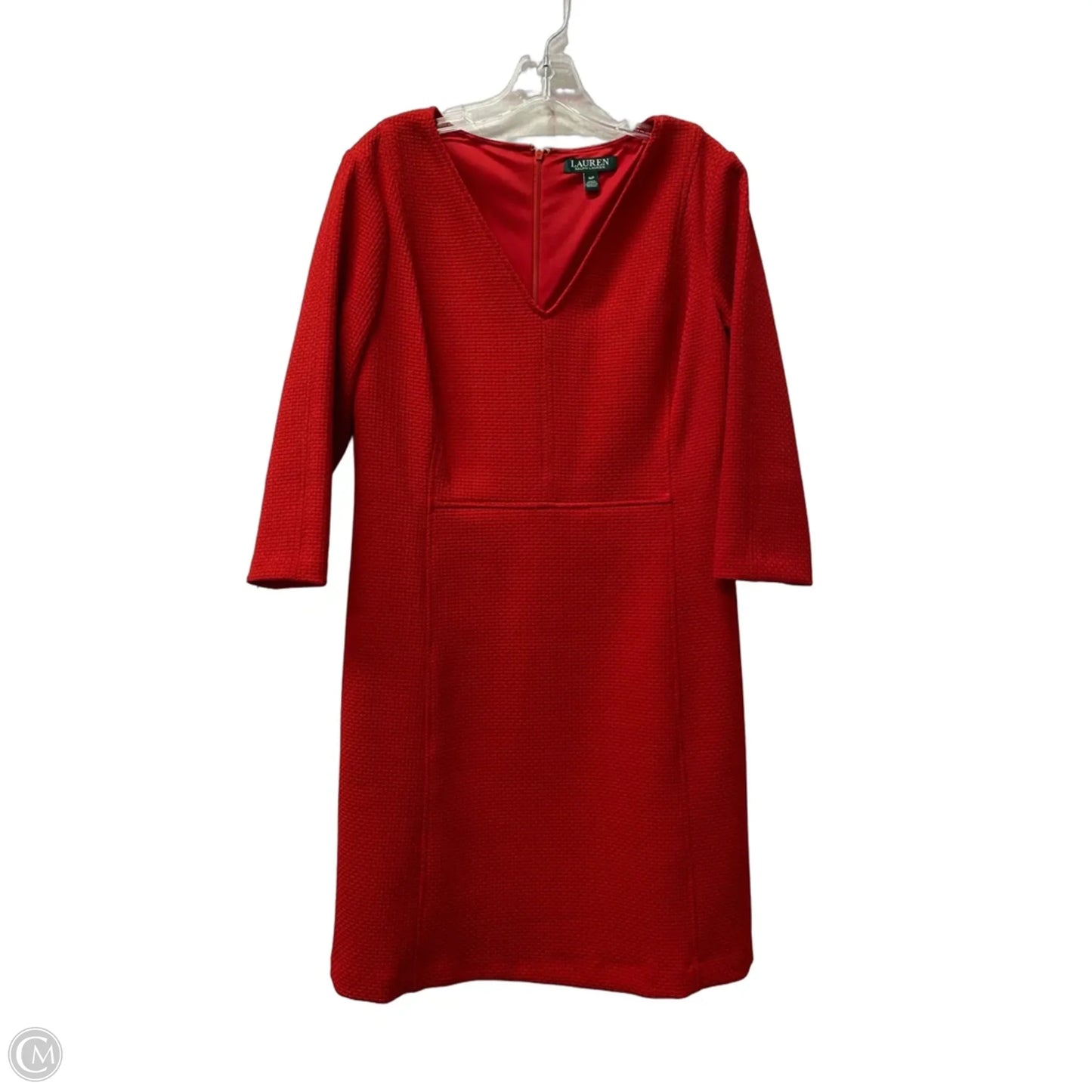 Dress Party Midi By Ralph Lauren In Red, Size: Lp