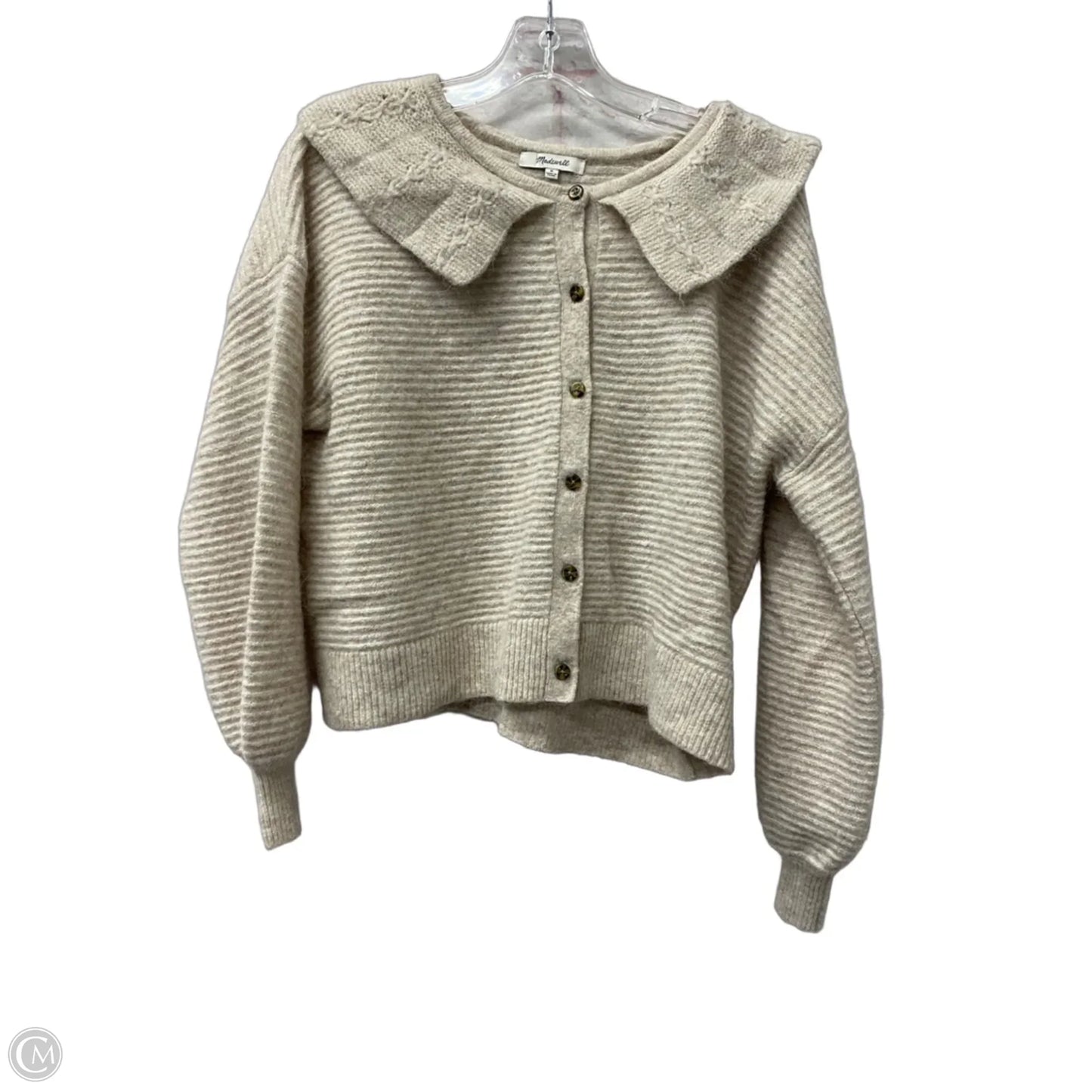Sweater Cardigan By Madewell In Beige, Size: M