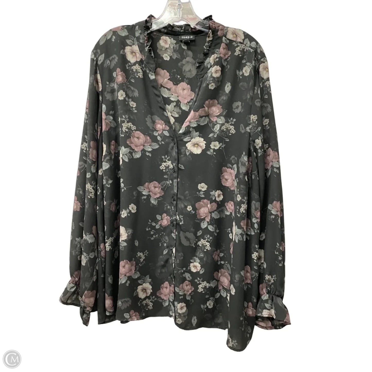 Top Long Sleeve By Torrid In Black, Size: 3x