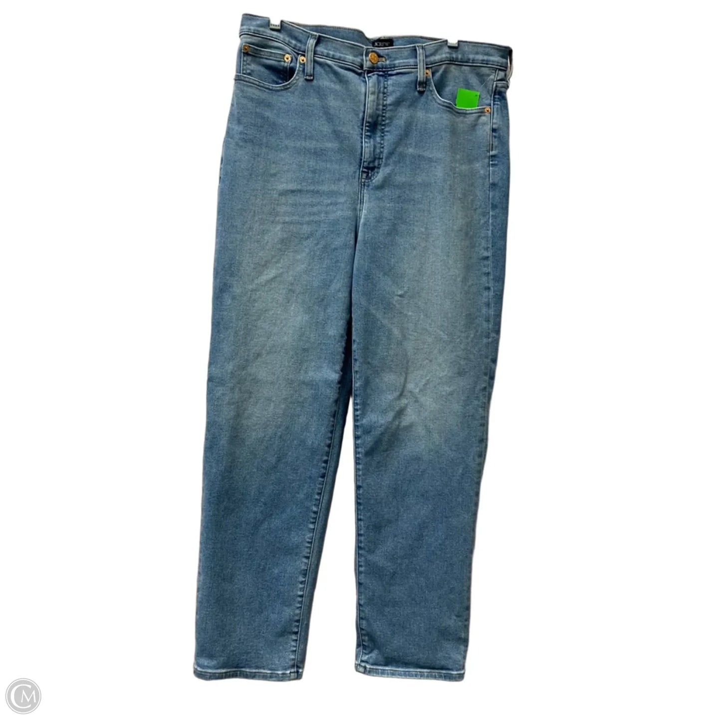 Jeans Straight By J. Crew In Blue Denim, Size: 14