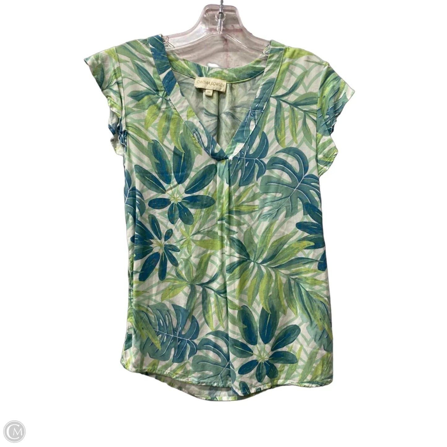 Top Short Sleeve By Cynthia Rowley In Green, Size: Xs