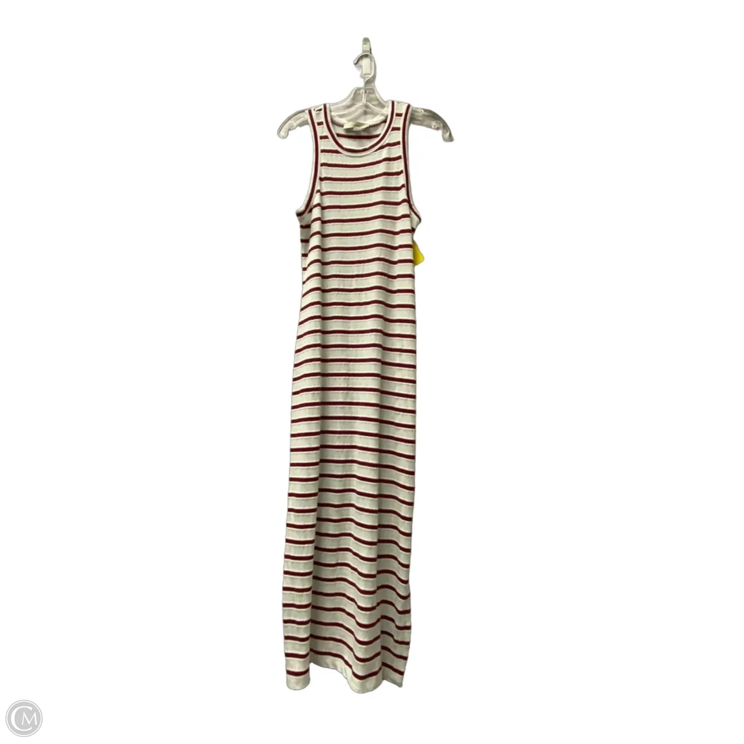 Dress Casual Maxi By Loft In Red & White, Size: S