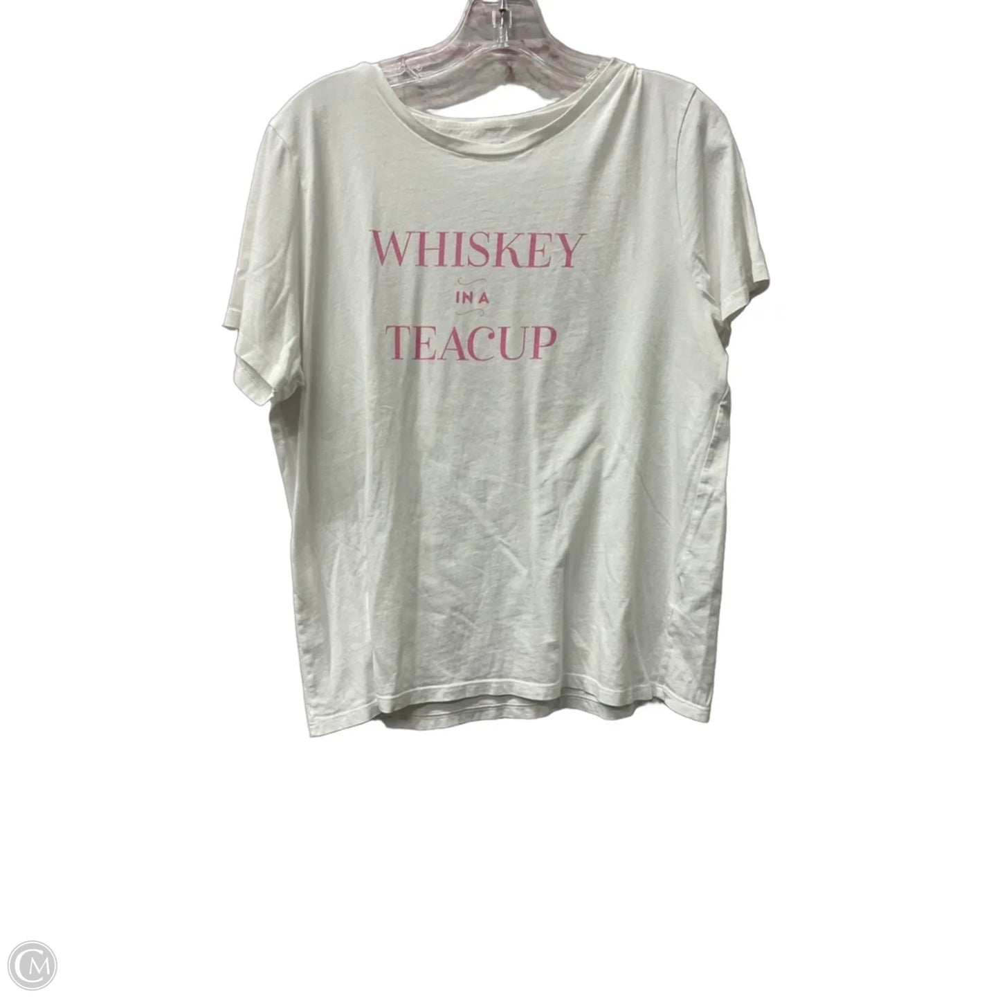 Top Short Sleeve By Draper James In White, Size: L