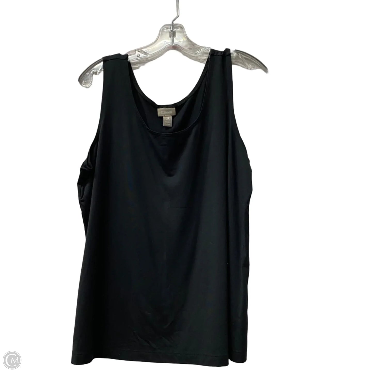 Top Sleeveless By Chicos In Black, Size: Xl