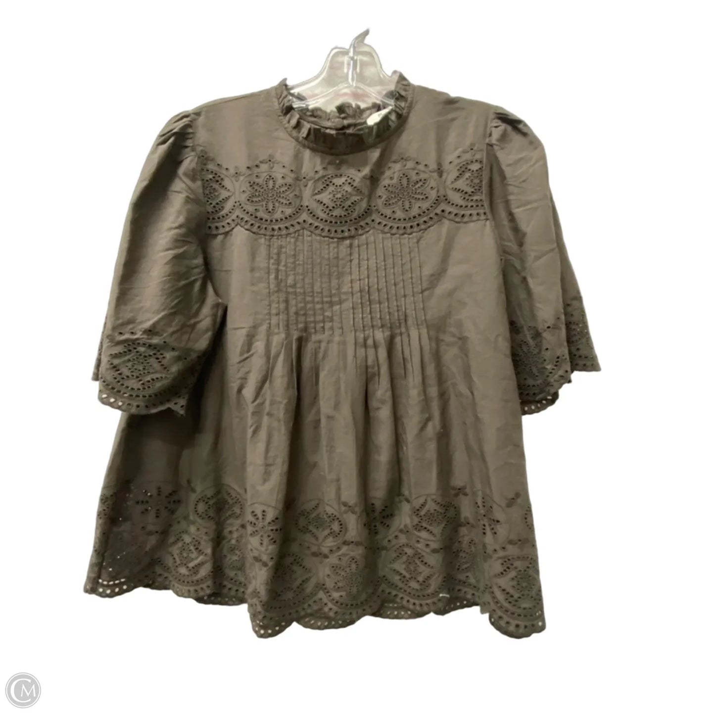 Top Short Sleeve By Madewell In Brown, Size: S