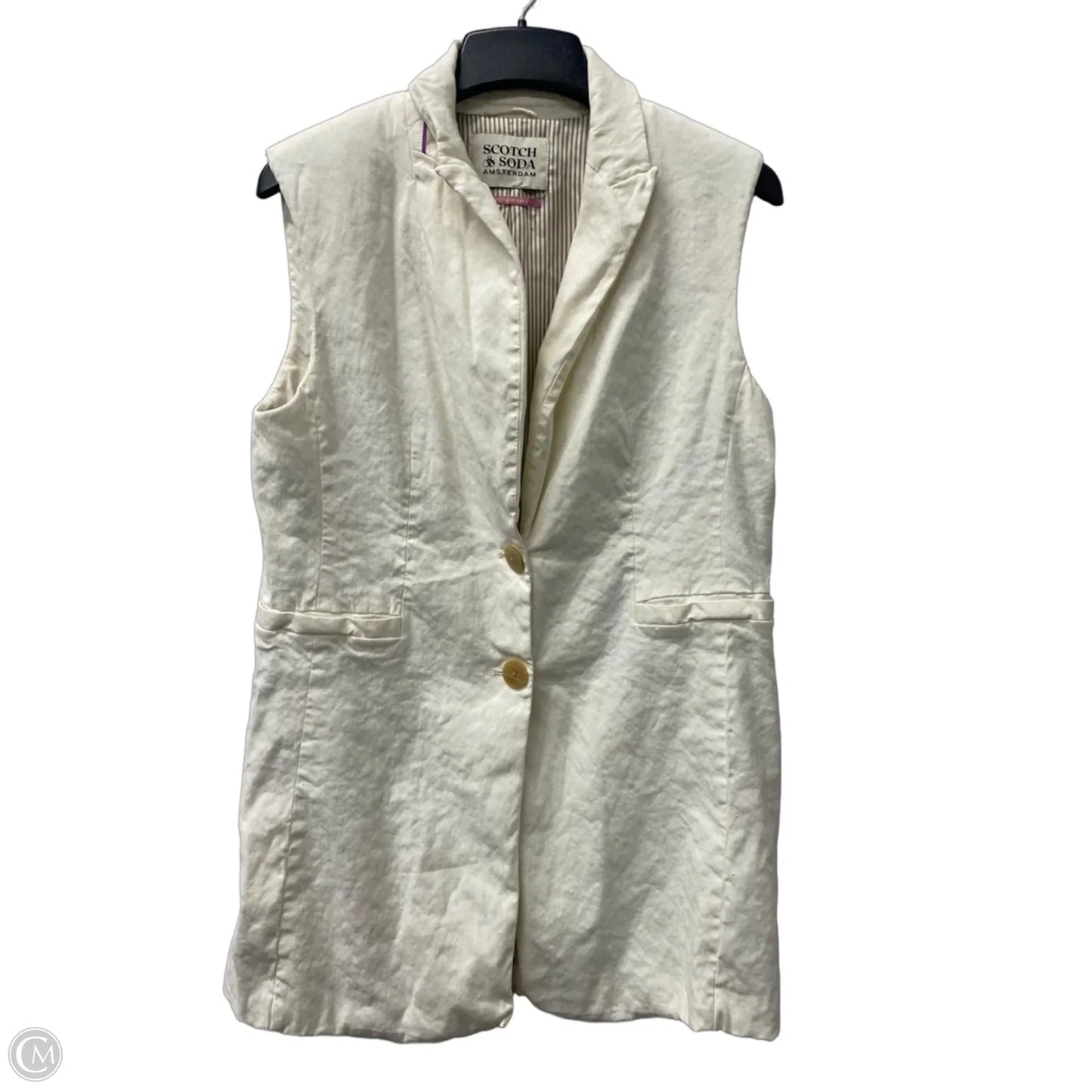 Vest Other By Scotch & Soda In Cream, Size: Xl