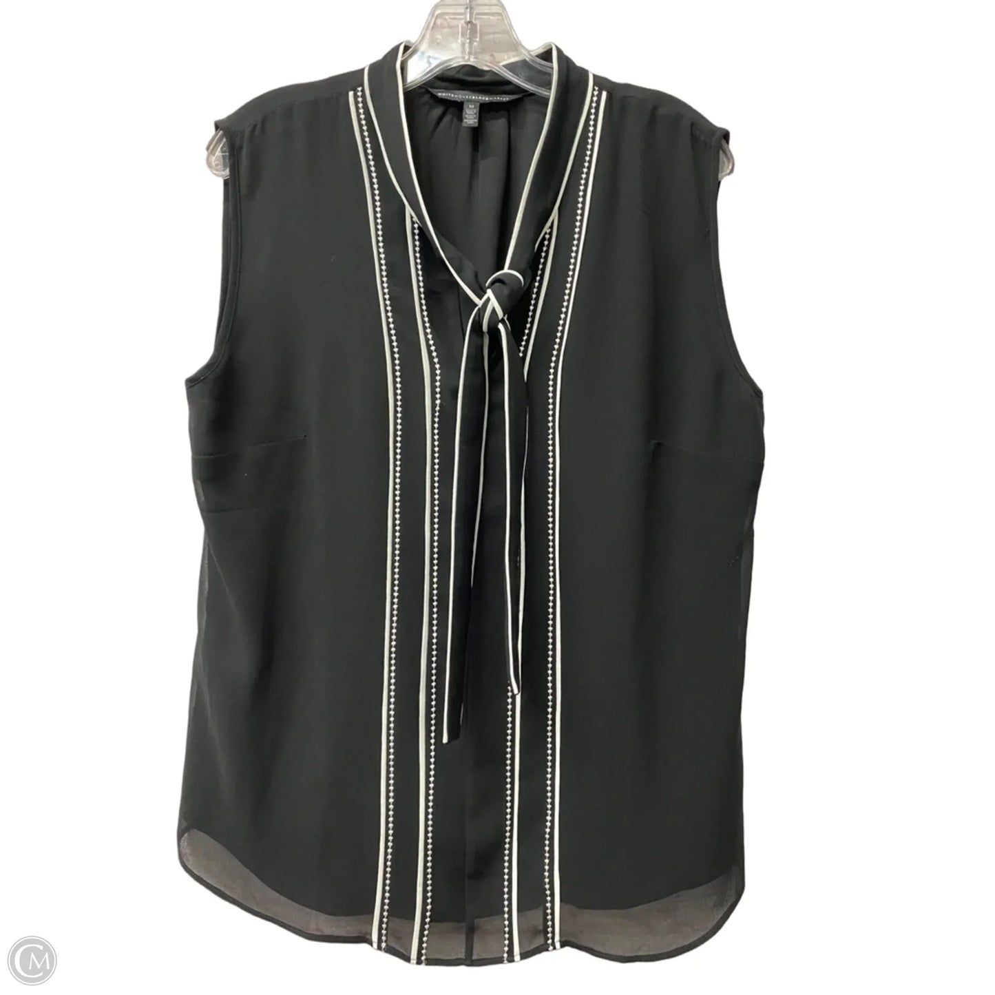 Top Sleeveless Basic By White House Black Market In Black, Size: L