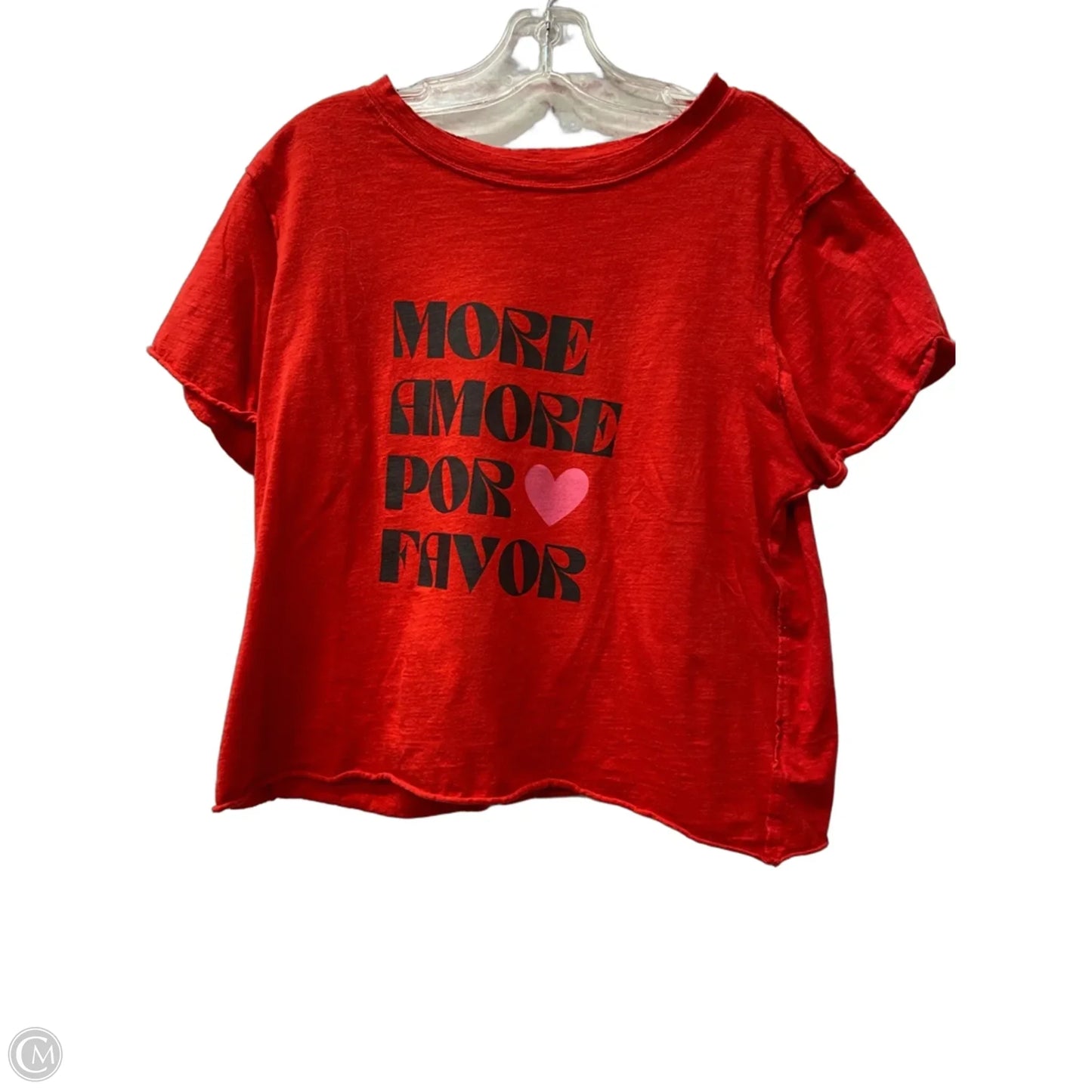 Top Short Sleeve By Maeve In Red, Size: M