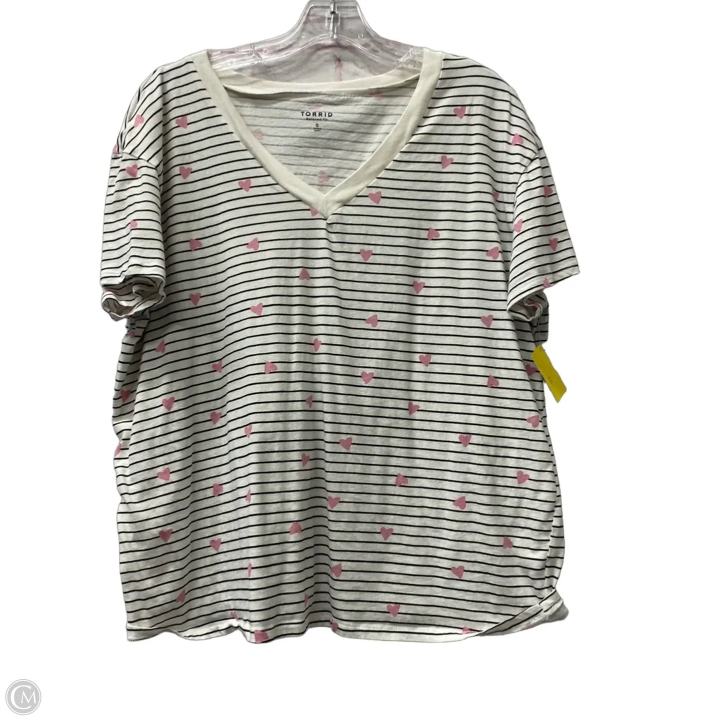 Top Short Sleeve By Torrid In White, Size: M