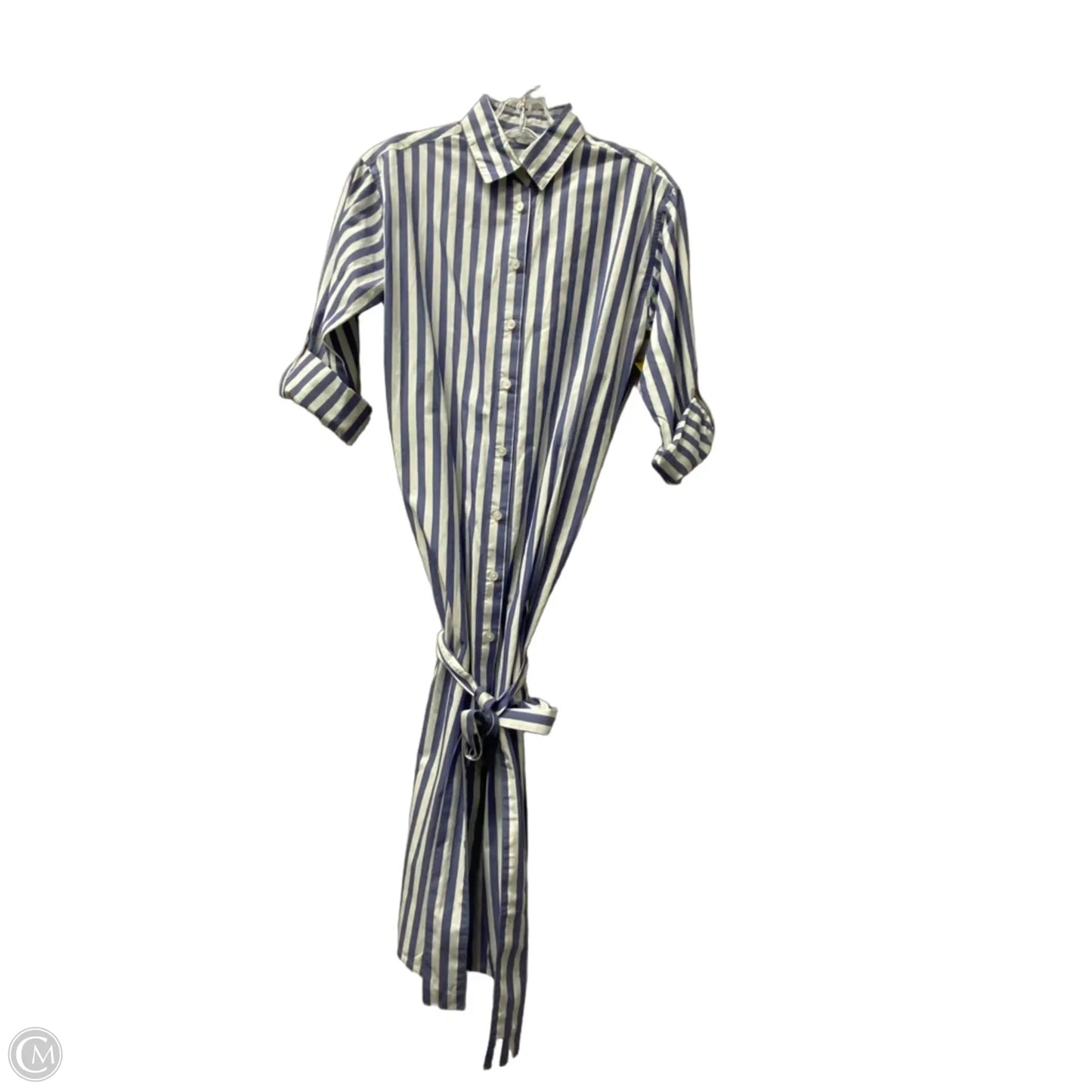 Dress Casual Midi By Ann Taylor In Blue, Size: Xs