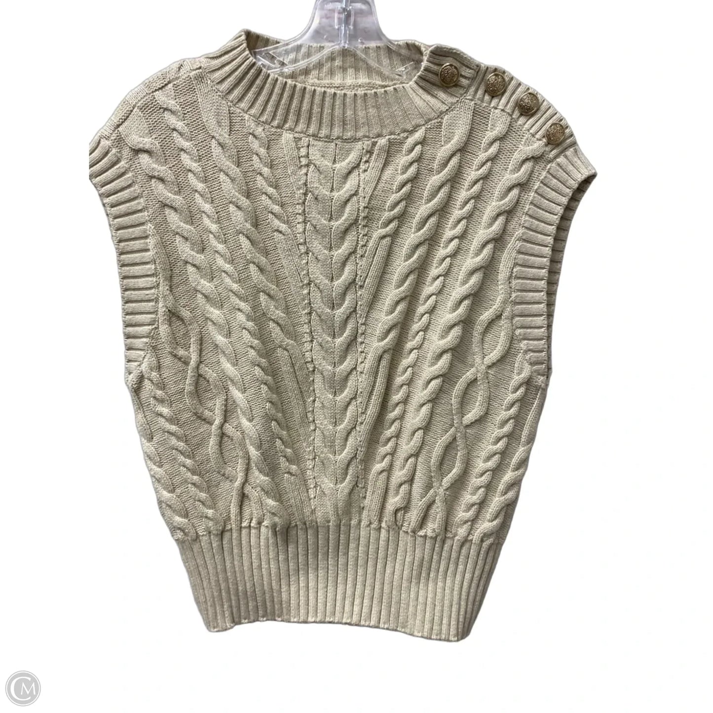 Top Sleeveless By Loft In Beige, Size: Xs