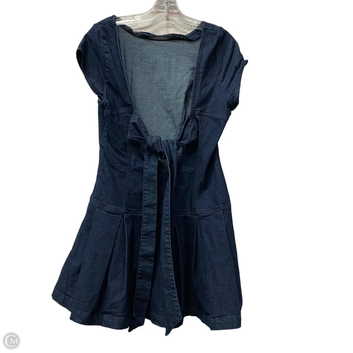 Dress Casual Midi By Urban Outfitters In Blue Denim, Size: L