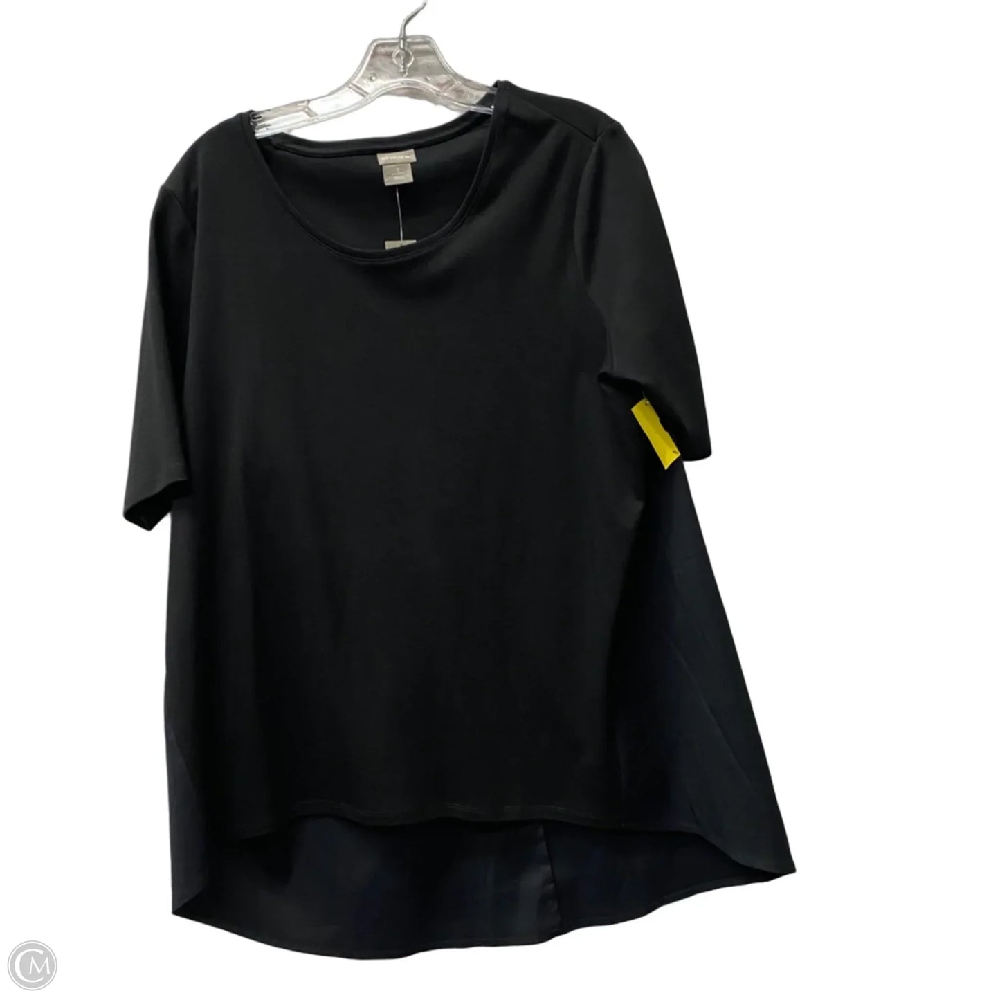Top Short Sleeve By Chicos In Black, Size: L