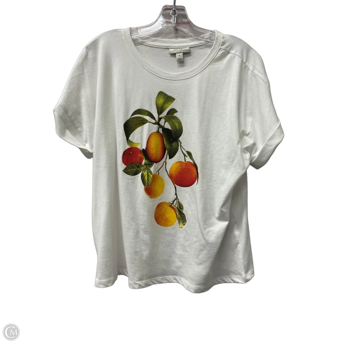 Top Short Sleeve By On 34th In White, Size: M