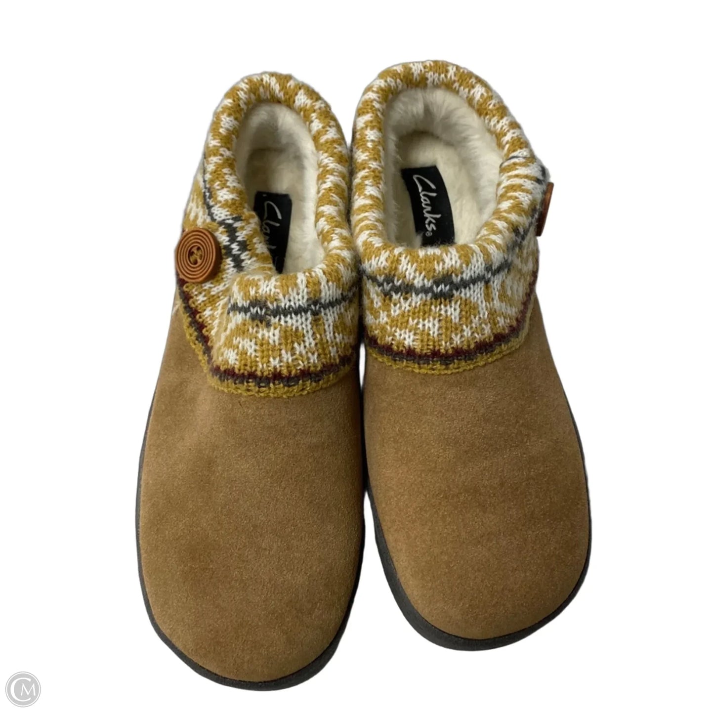 Slippers By Clarks In Tan, Size: 9