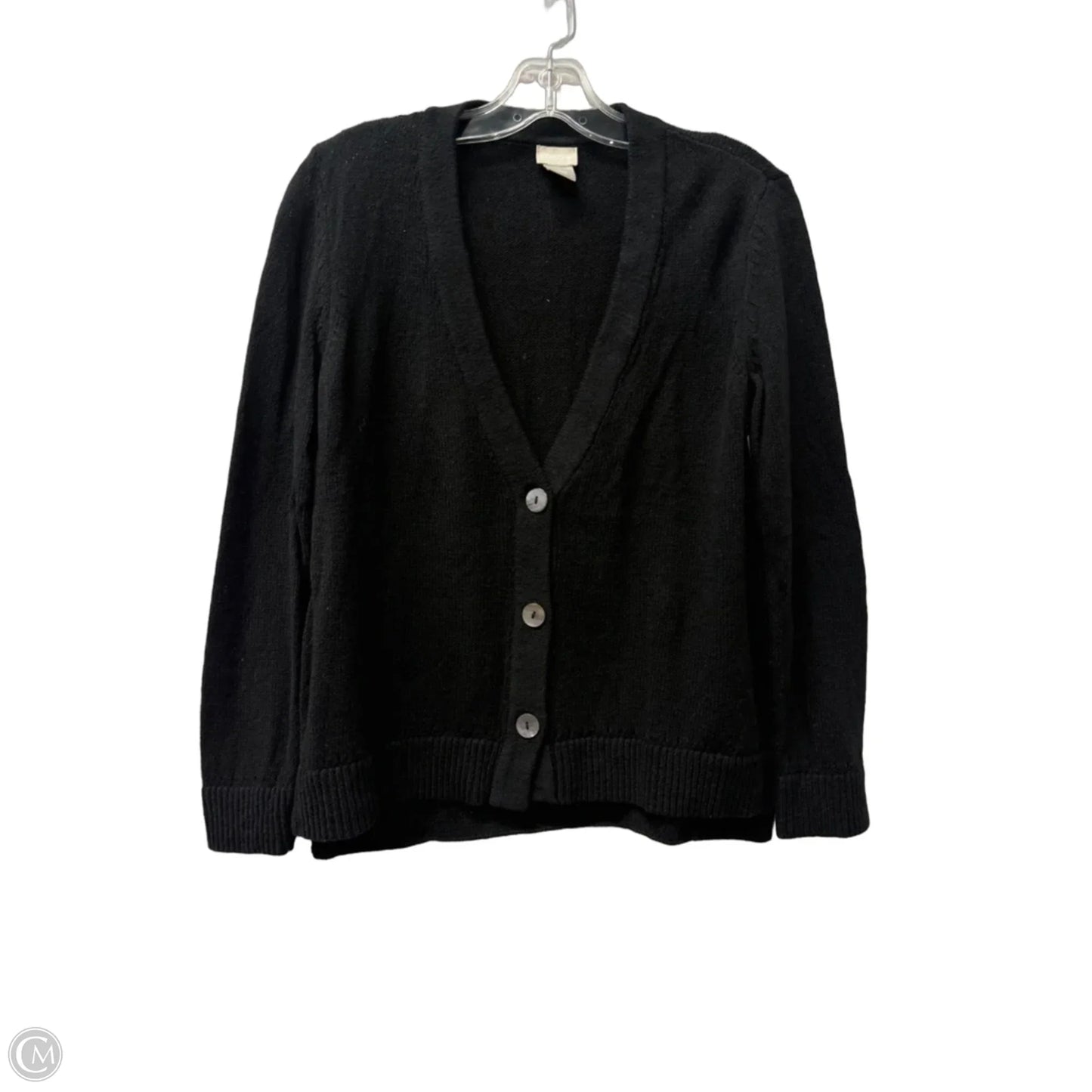 Sweater Cardigan By Chicos In Black, Size: M