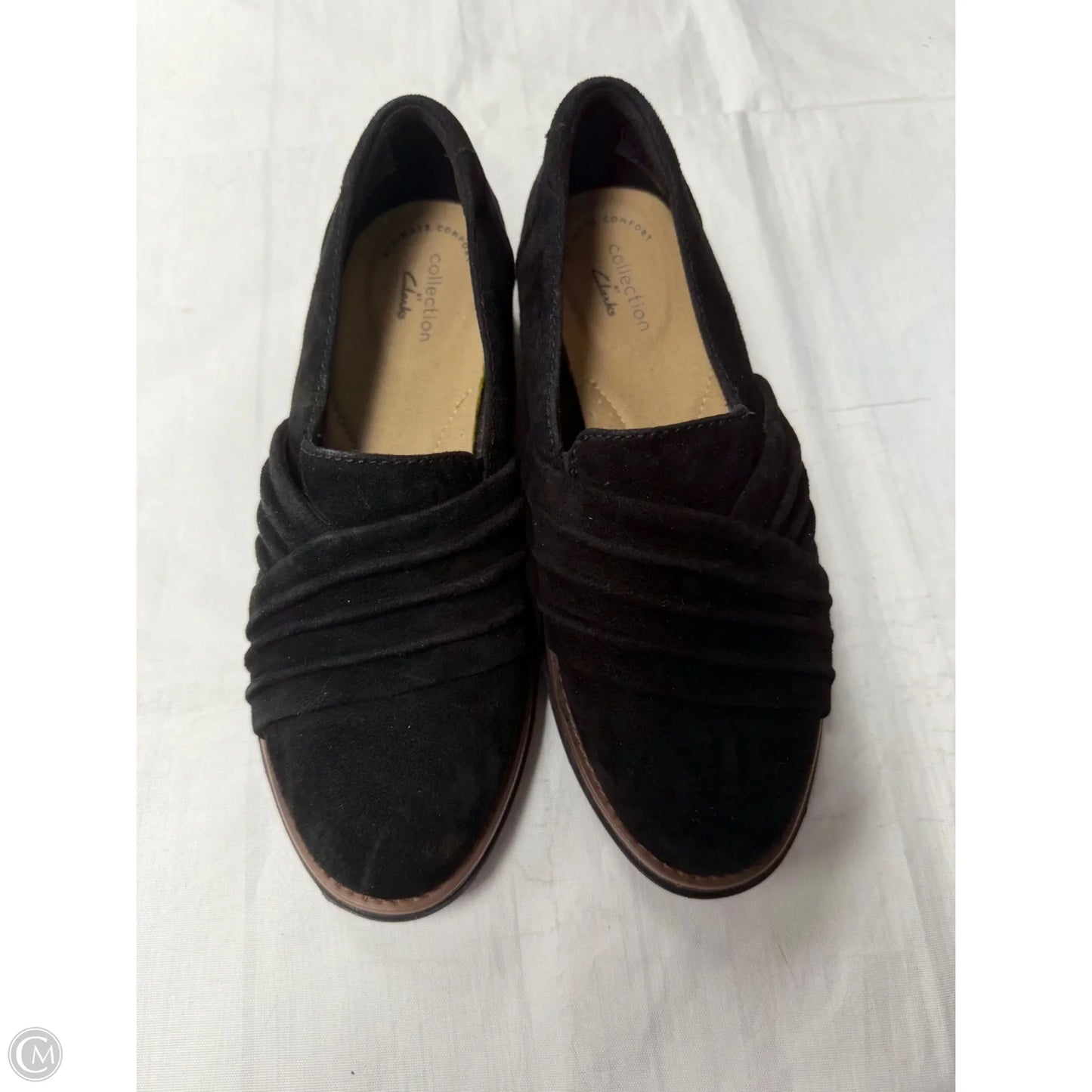 Shoes Flats By Clarks In Black, Size: 5