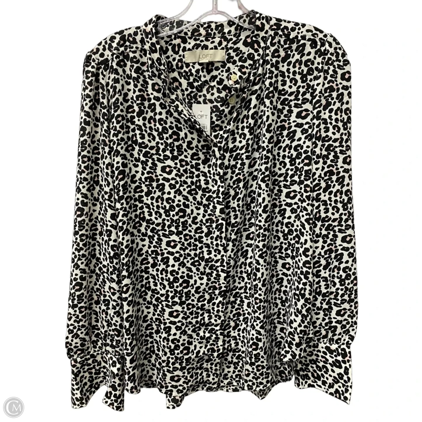 Top Long Sleeve By Loft In Animal Print, Size: S