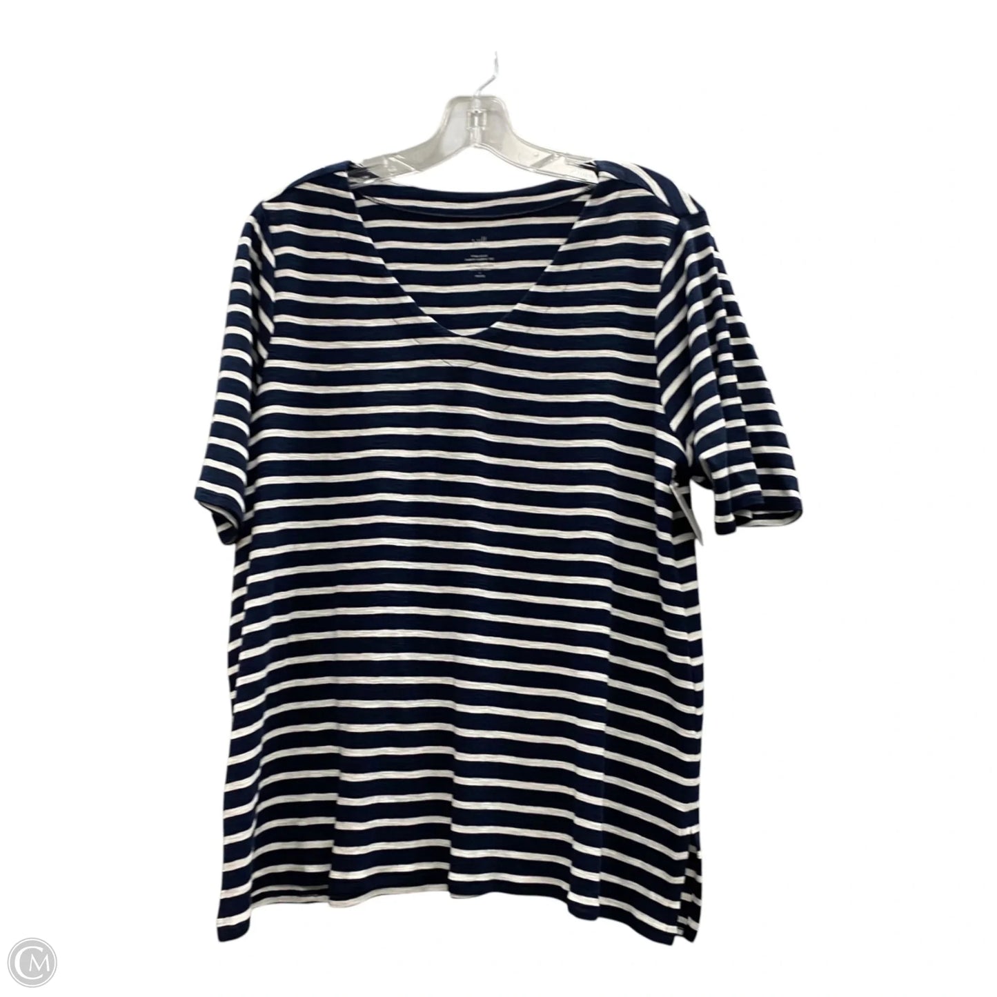 Top Short Sleeve By J. Jill In Blue, Size: L