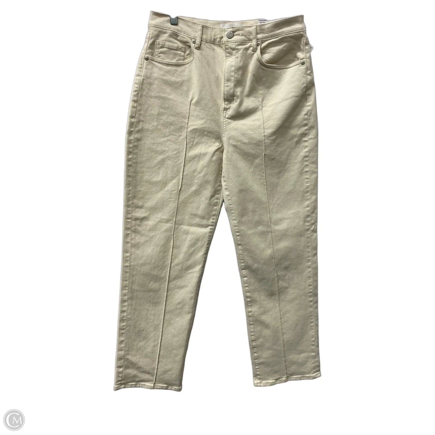 Jeans Straight By Loft In Cream, Size: 28