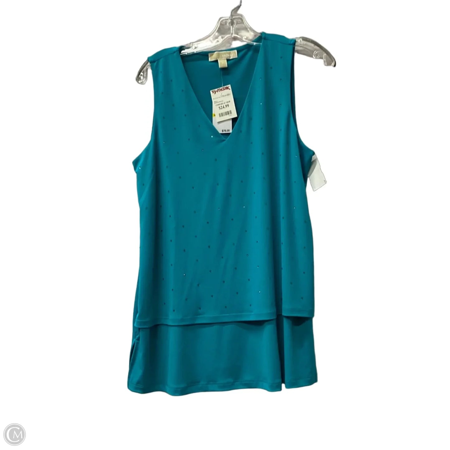 Top Sleeveless By Michael By Michael Kors In Teal, Size: M