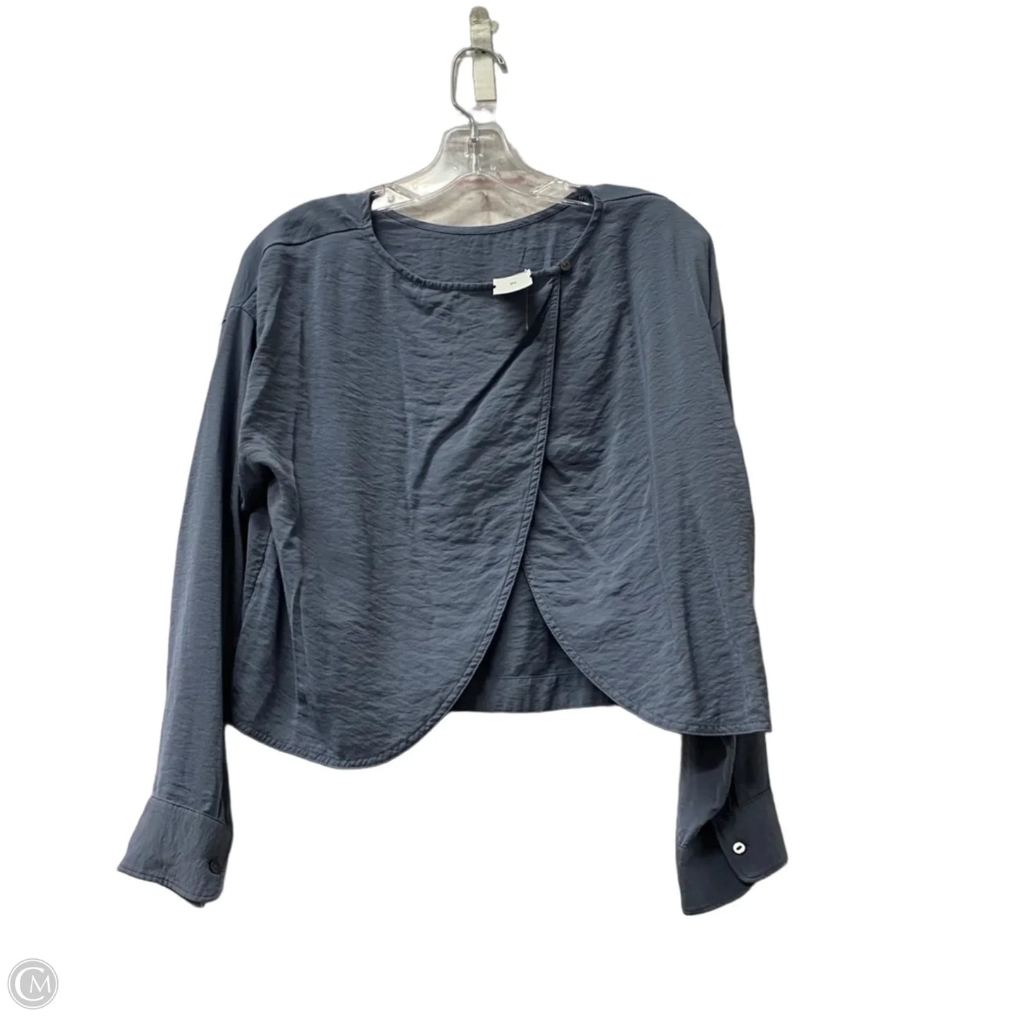 Top Long Sleeve By Madewell In Blue, Size: S