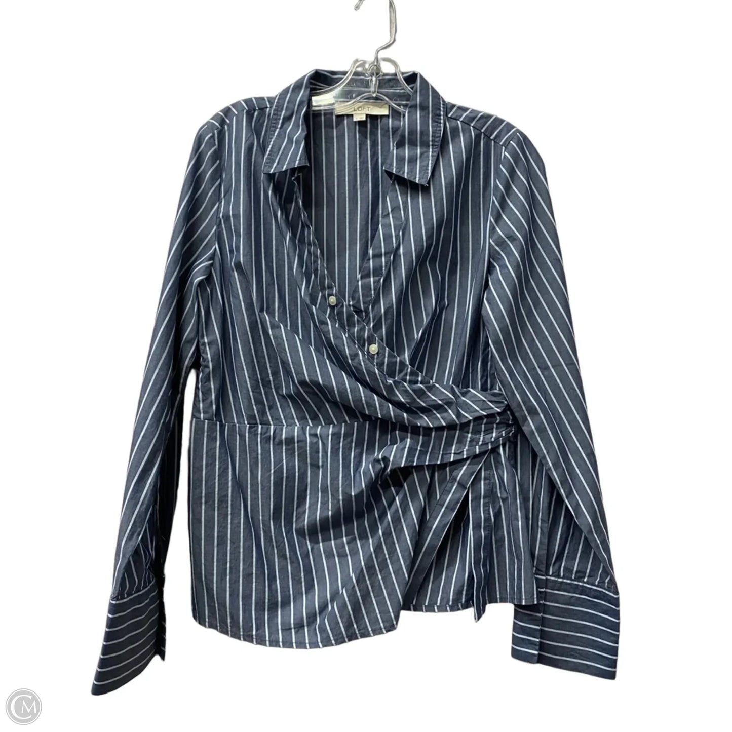 Top Long Sleeve By Loft In Blue, Size: S
