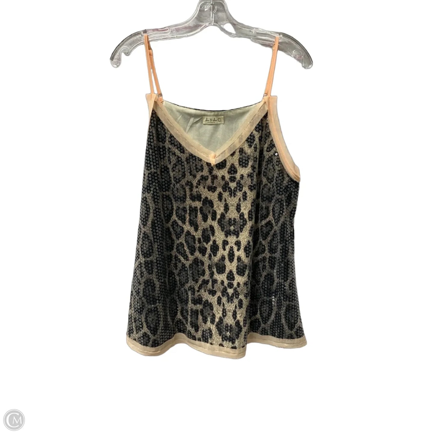 Top Sleeveless By she sho In Peach, Size: L