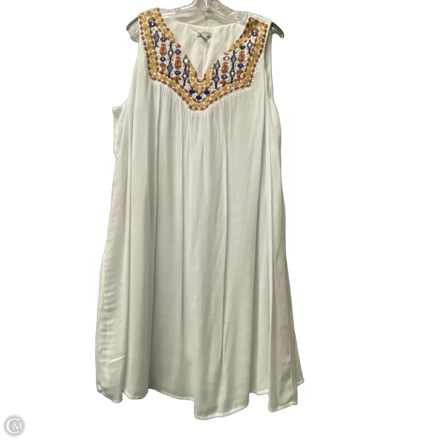 Dress Casual Midi By Luxology In White, Size: 3x