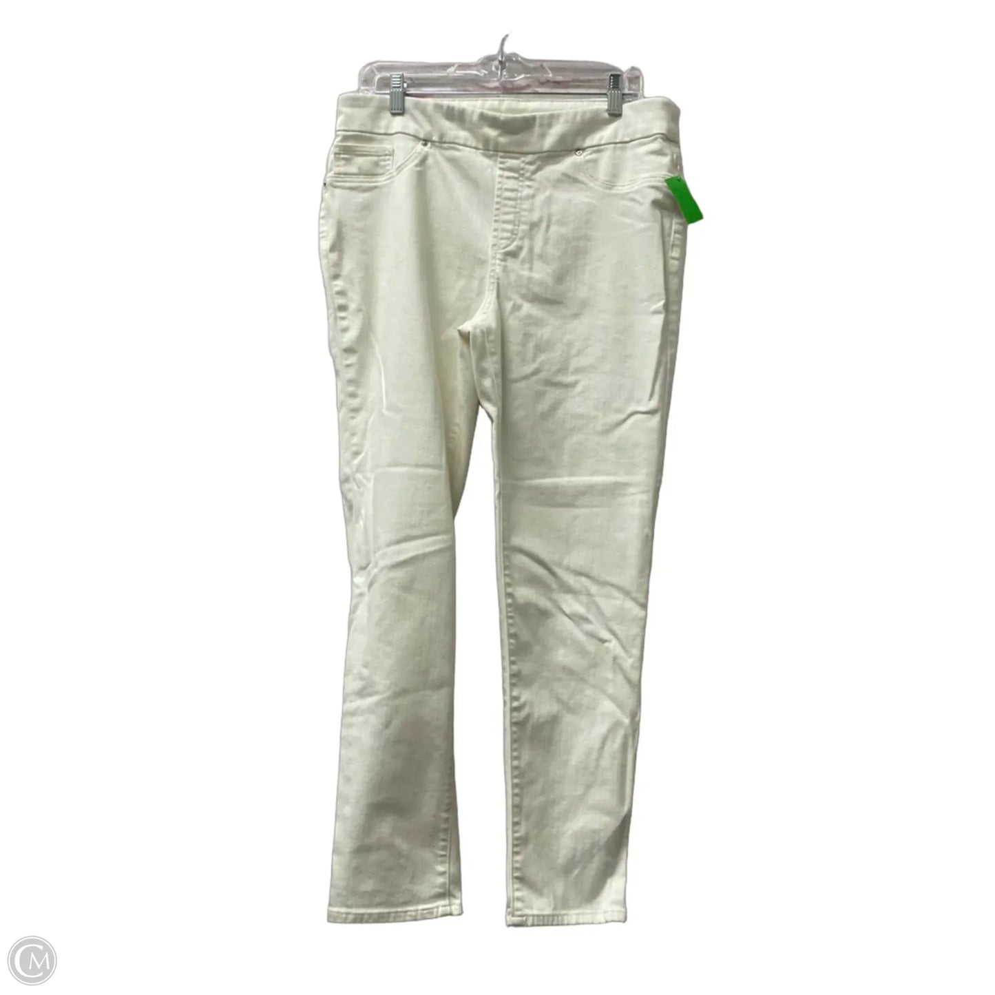 Jeans Jeggings By Chicos In White, Size: 12