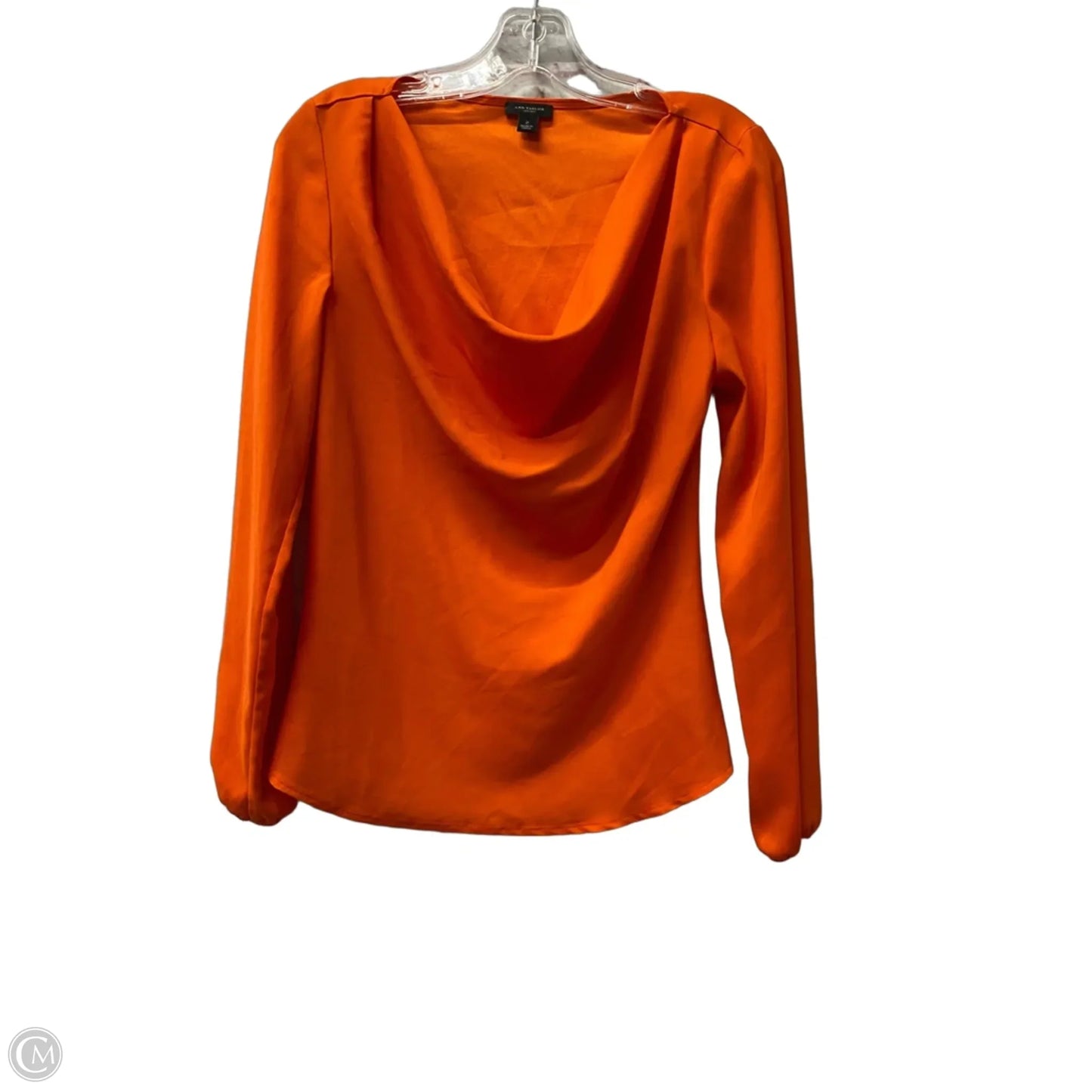 Top Long Sleeve By Ann Taylor In Orange, Size: Xs