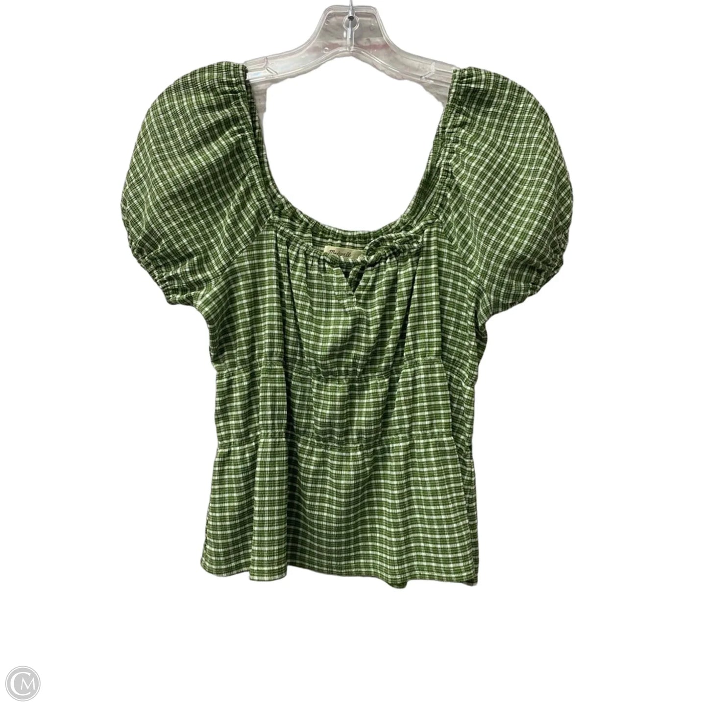Top Short Sleeve By Madewell In Green, Size: M