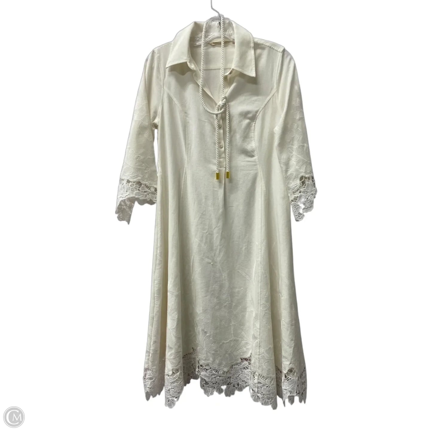 Dress Party Midi By Soft Surroundings In Ivory, Size: S
