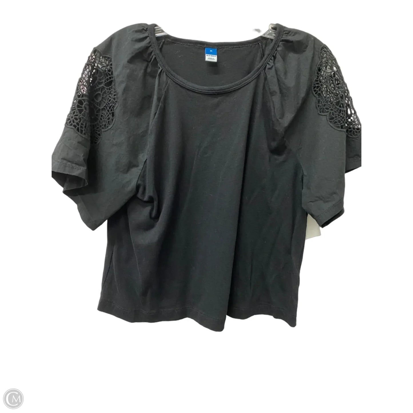 Top Short Sleeve By Old Navy In Black, Size: M