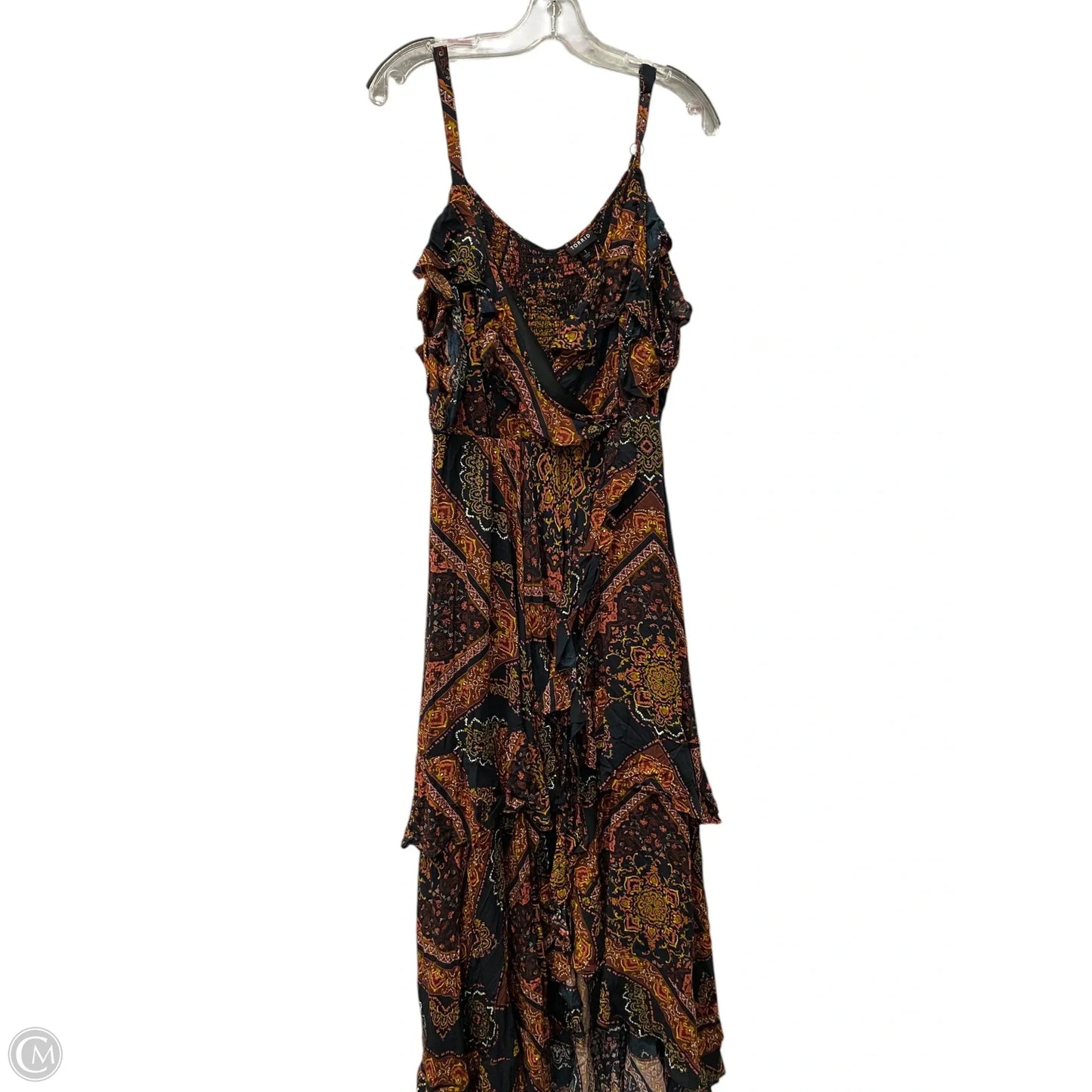 Dress Casual Maxi By Torrid In Orange & Pink, Size: 1x