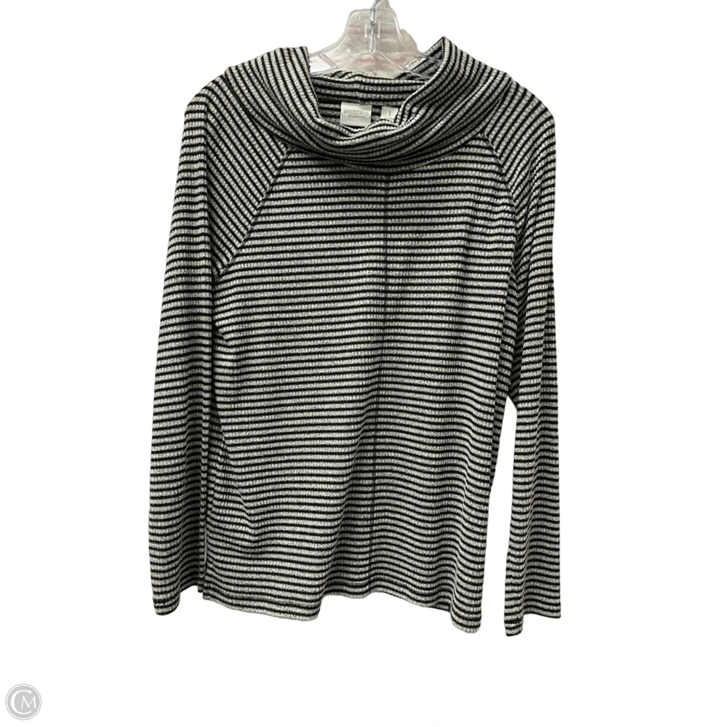 Top Long Sleeve By Chicos In Grey, Size: M