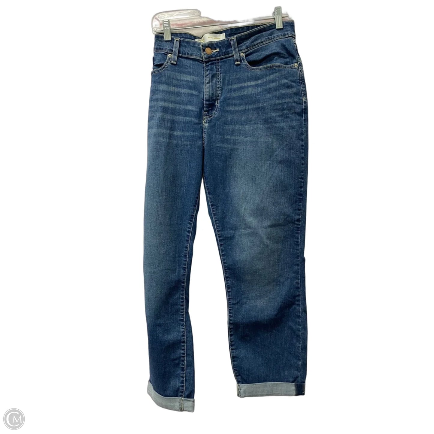 Jeans Boyfriend By Levis In Blue Denim, Size: 16