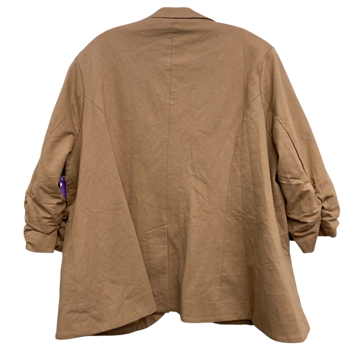 Blazer By Esley In Tan, Size:4X