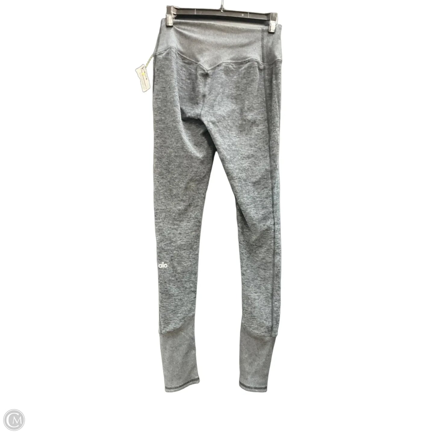 Athletic Leggings By Alo In Grey, Size: S