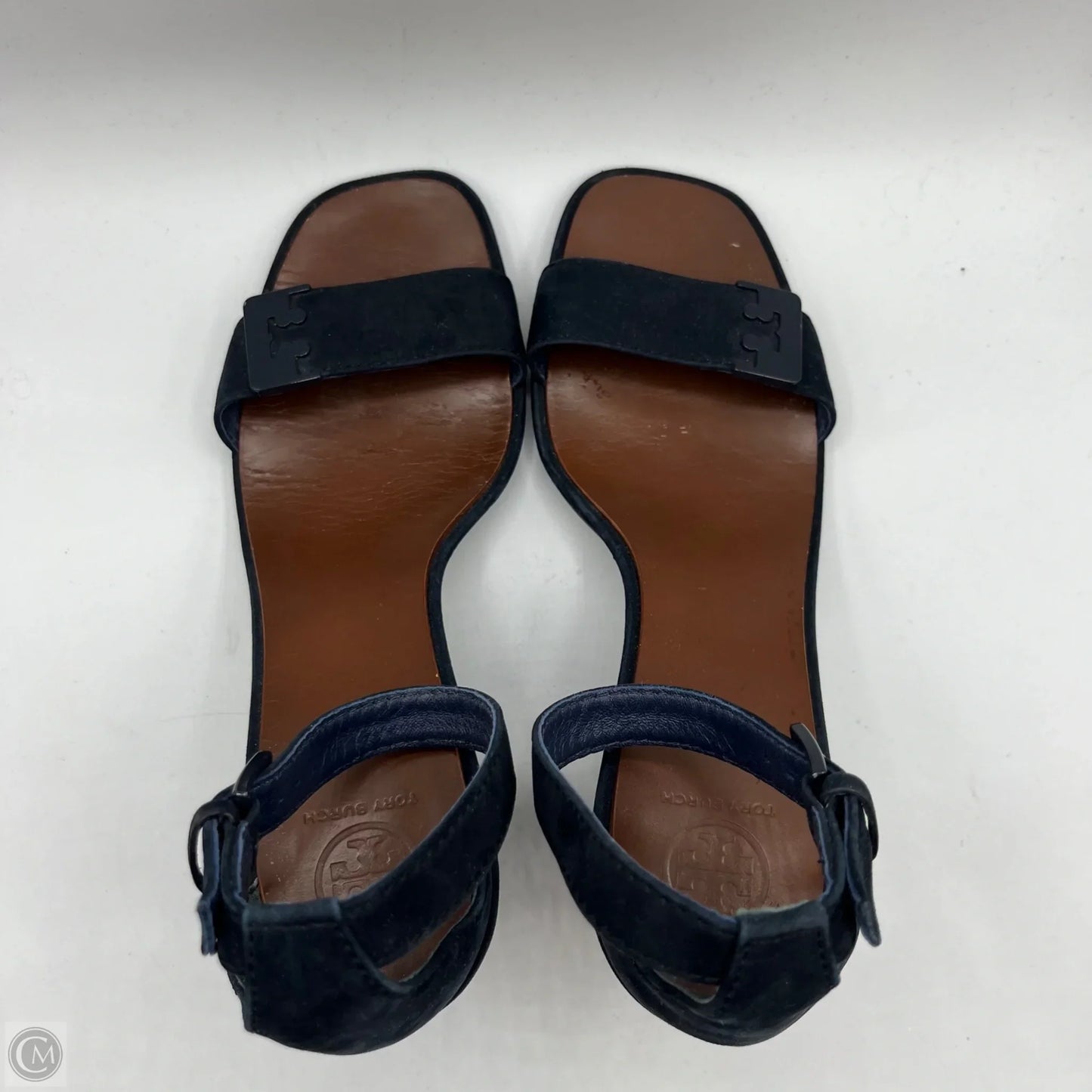 Sandals Designer By Tory Burch In Blue, Size: 8