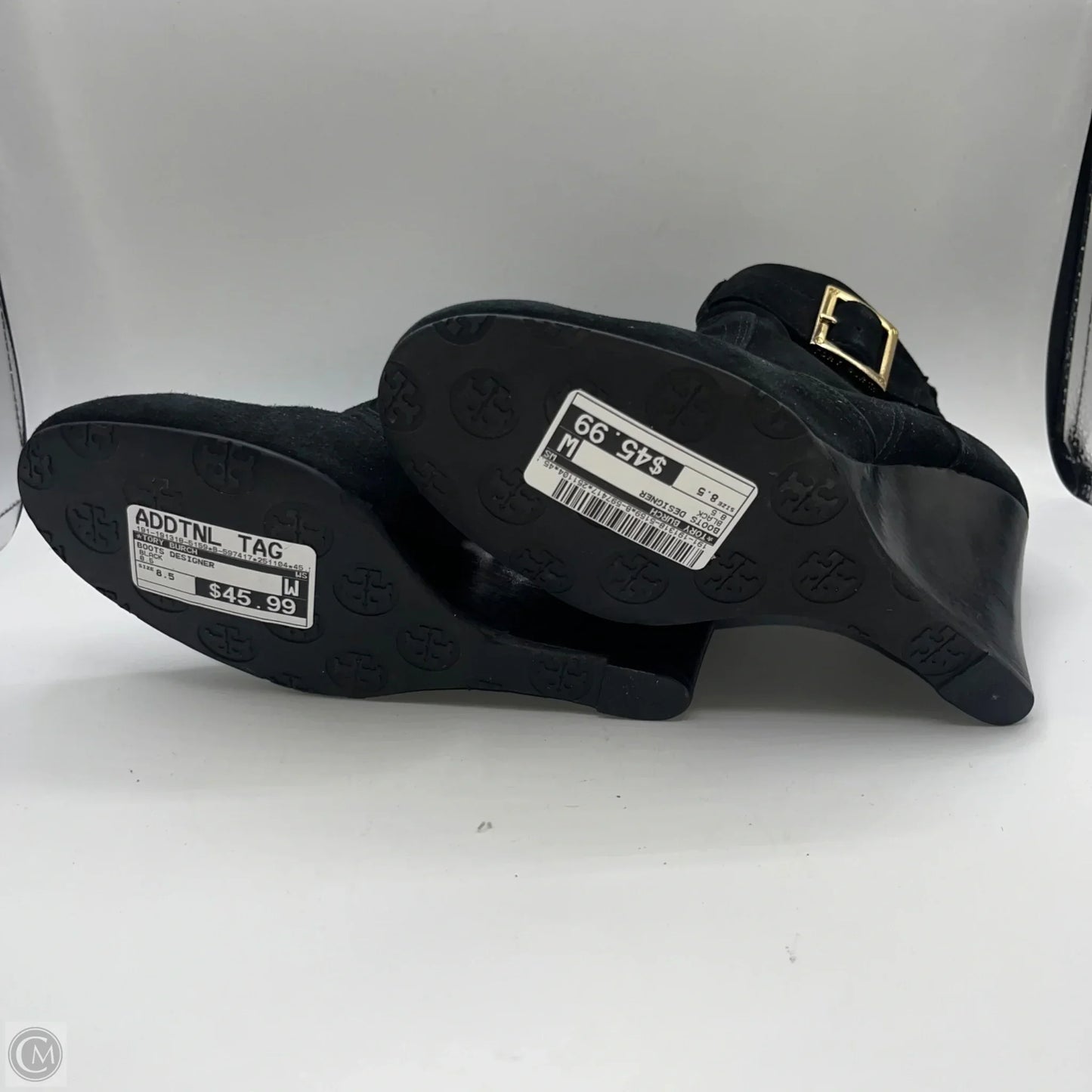 Boots Designer By Tory Burch In Black, Size: 8.5