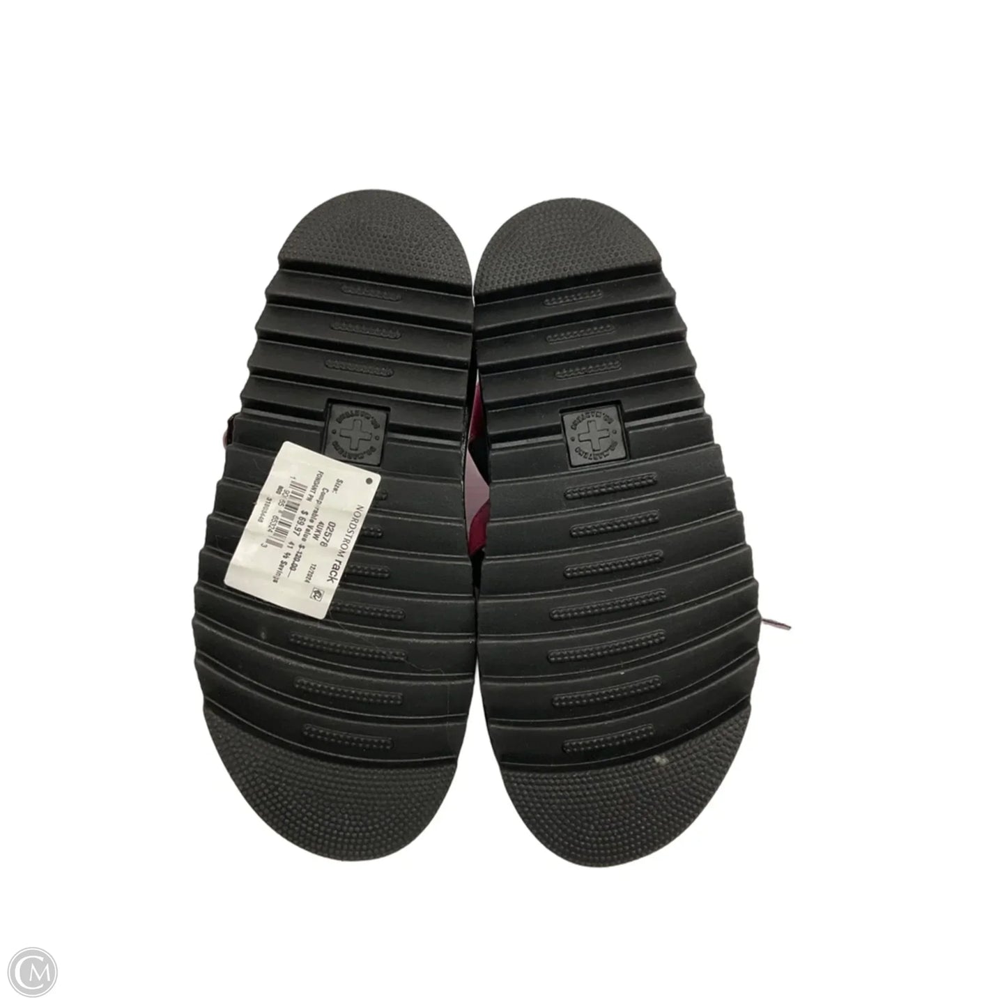 Shoes Flats By Dr Martens In Black & Pink, Size: 6